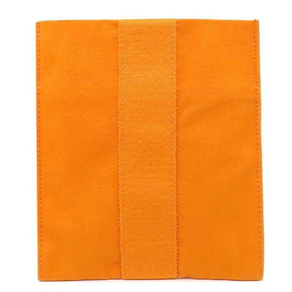 Hermes Pochette Shoulder Bag Canvas Orange Unisex #HDB612