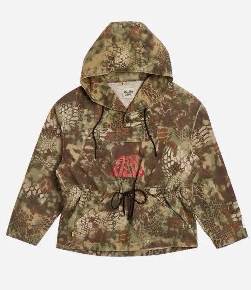 Gallery Dept. XL Camo Anorak Hoodie Art That Kills 100% Authentic Brand New