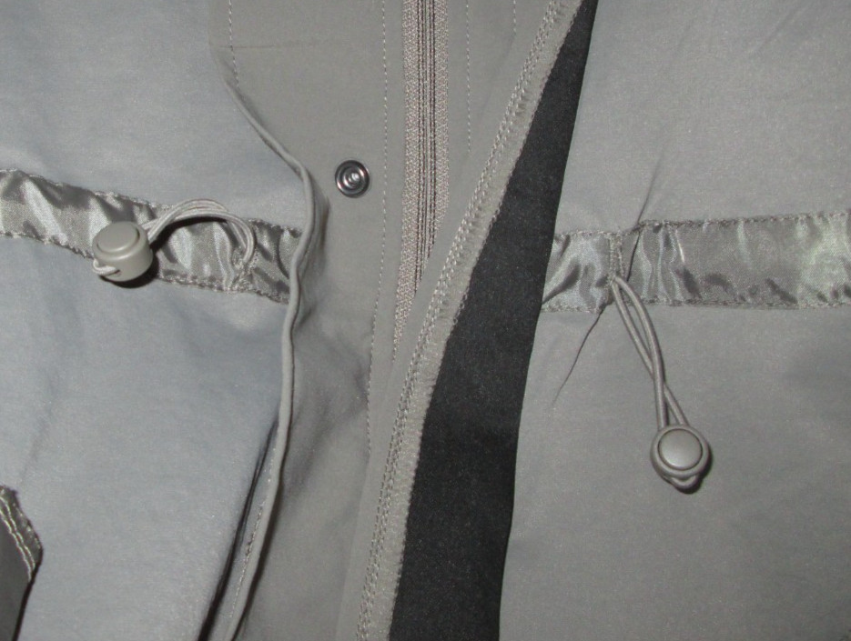 Avia Long Woven Jacket Women’s XS S L Hooded Grey Fog NEW Water Repellent