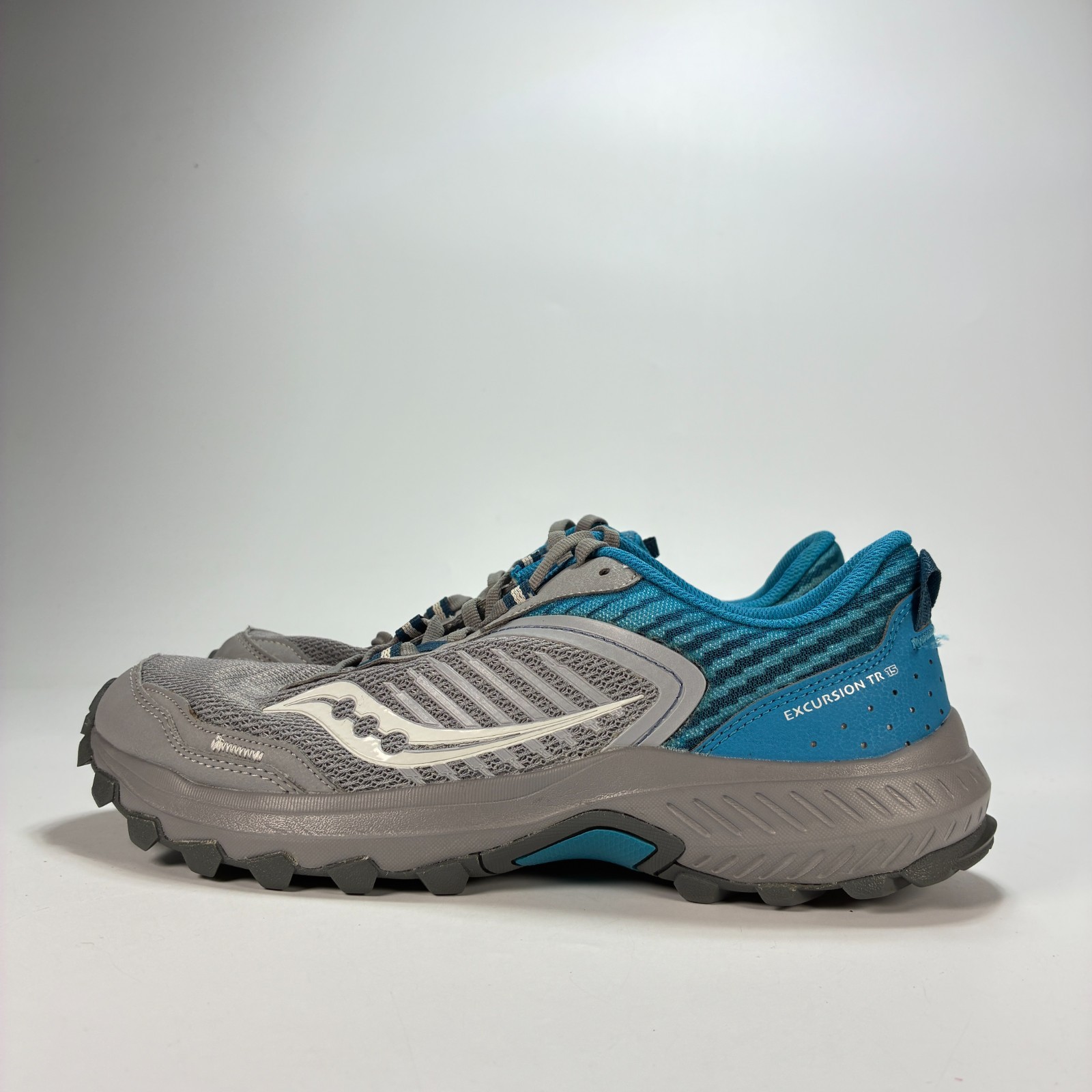 Saucony Excursion TR15 Gray Blue Trail Running Shoes S10671-23 Women’s Size 10W