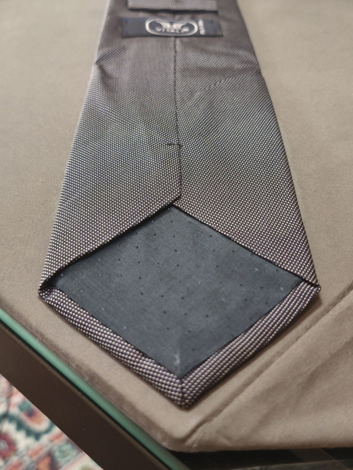 Vitali – Solid Color Jacquard Silk Tie Made in Italy