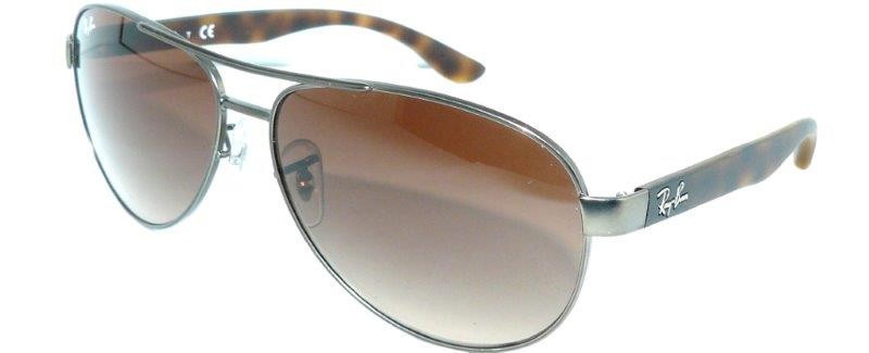 RAY BAN SUNGLASSES GREY BROWN RB 3457 AVIATOR 8409 PILOT 3025 EYEGLASSES 8303 CASE