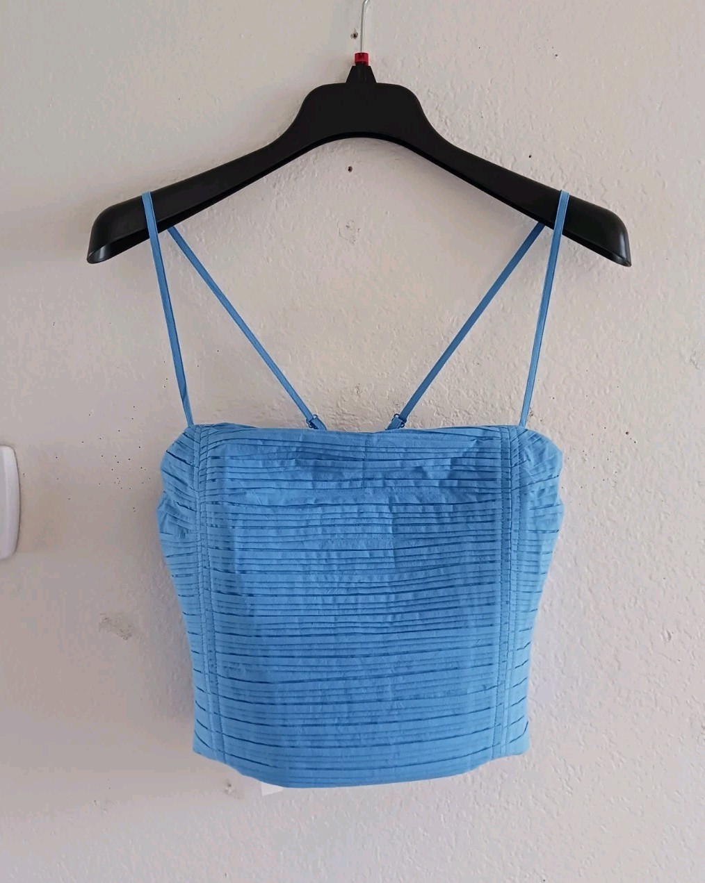 Madewell Crop Poplin Tube Top Size 10
