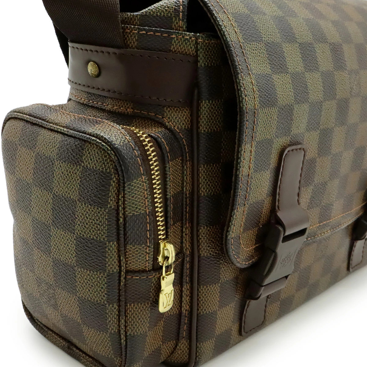 Louis Vuitton Damier N51126 Shoulder Bag Check Canvas Brown Unisex #BLB2131