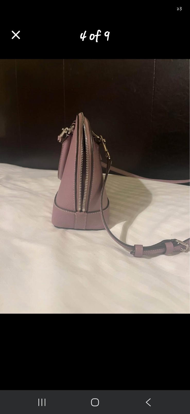 Coach Mini Sierra Satchel Lavender With Silver Hardware