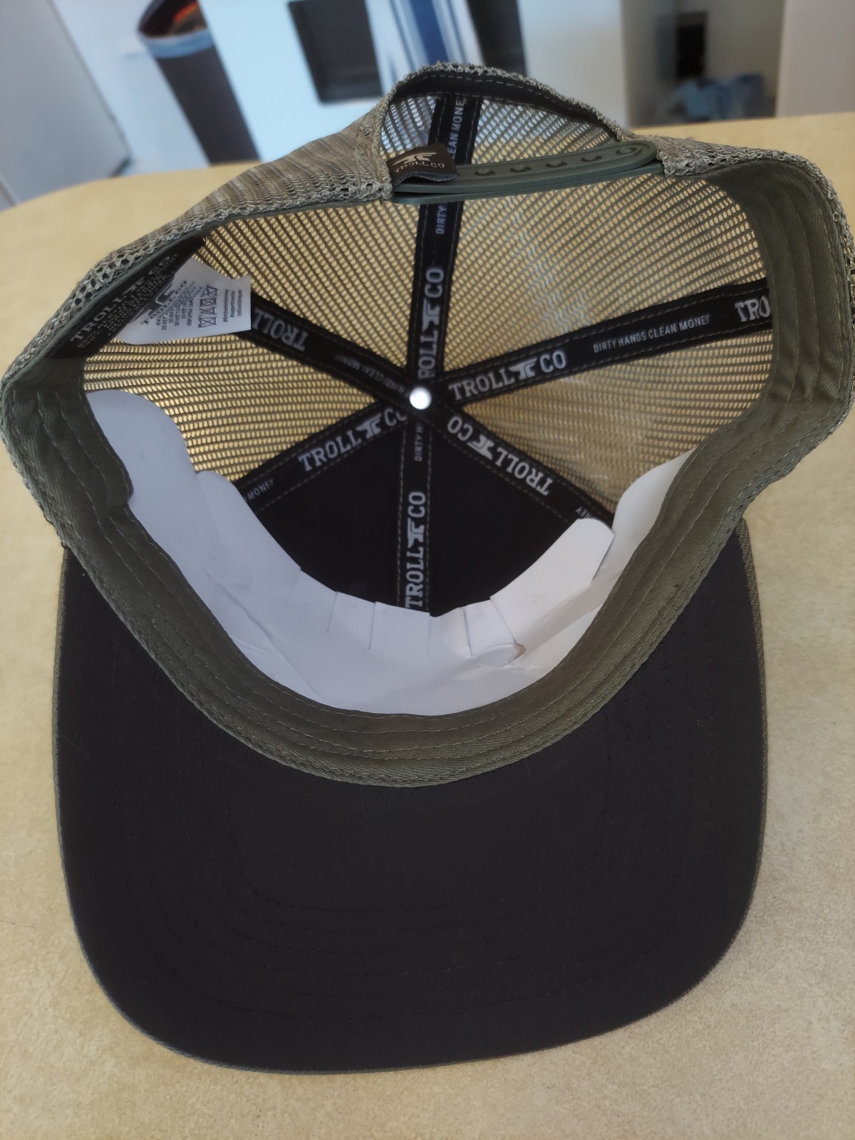 Dirty Hands Clean Money Troll Co Mesh Snapback Trucker Ball Cap