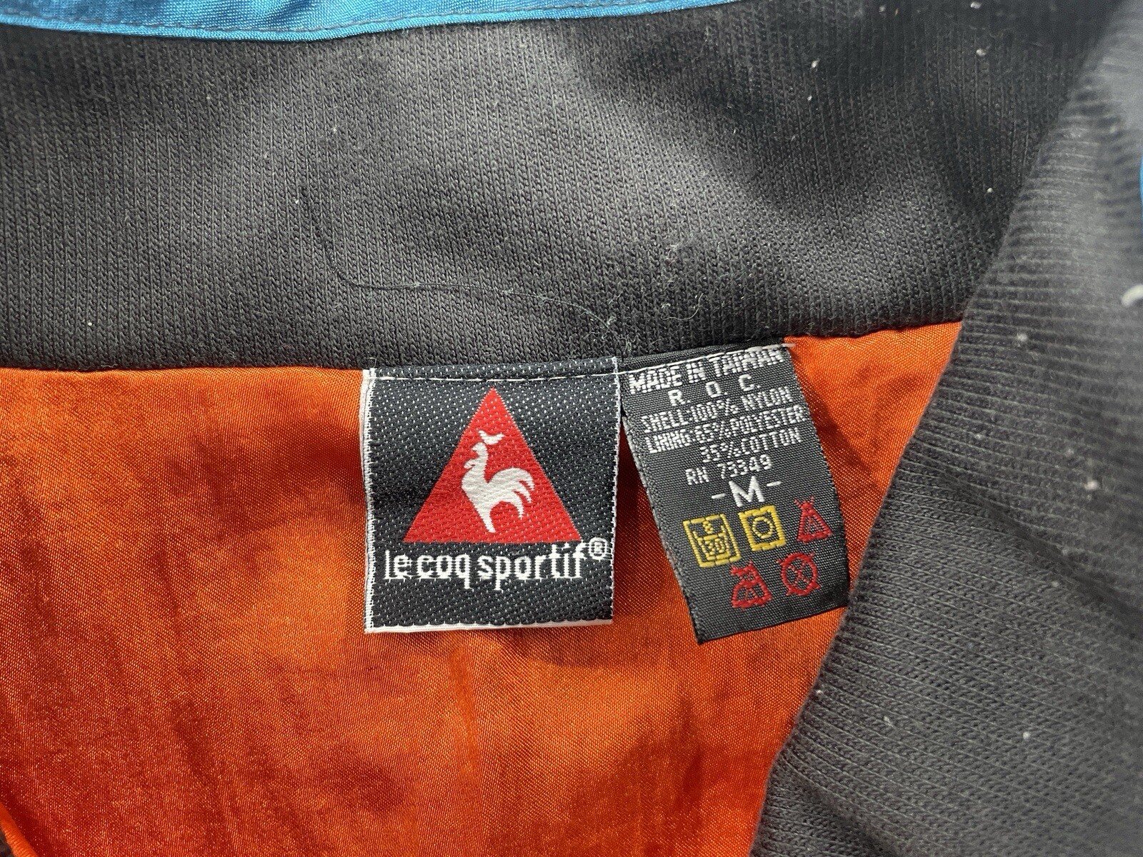 Vintage Le Coq Sportif Colorblock Windbreaker Jacket Mens M Purple 90s RN73349