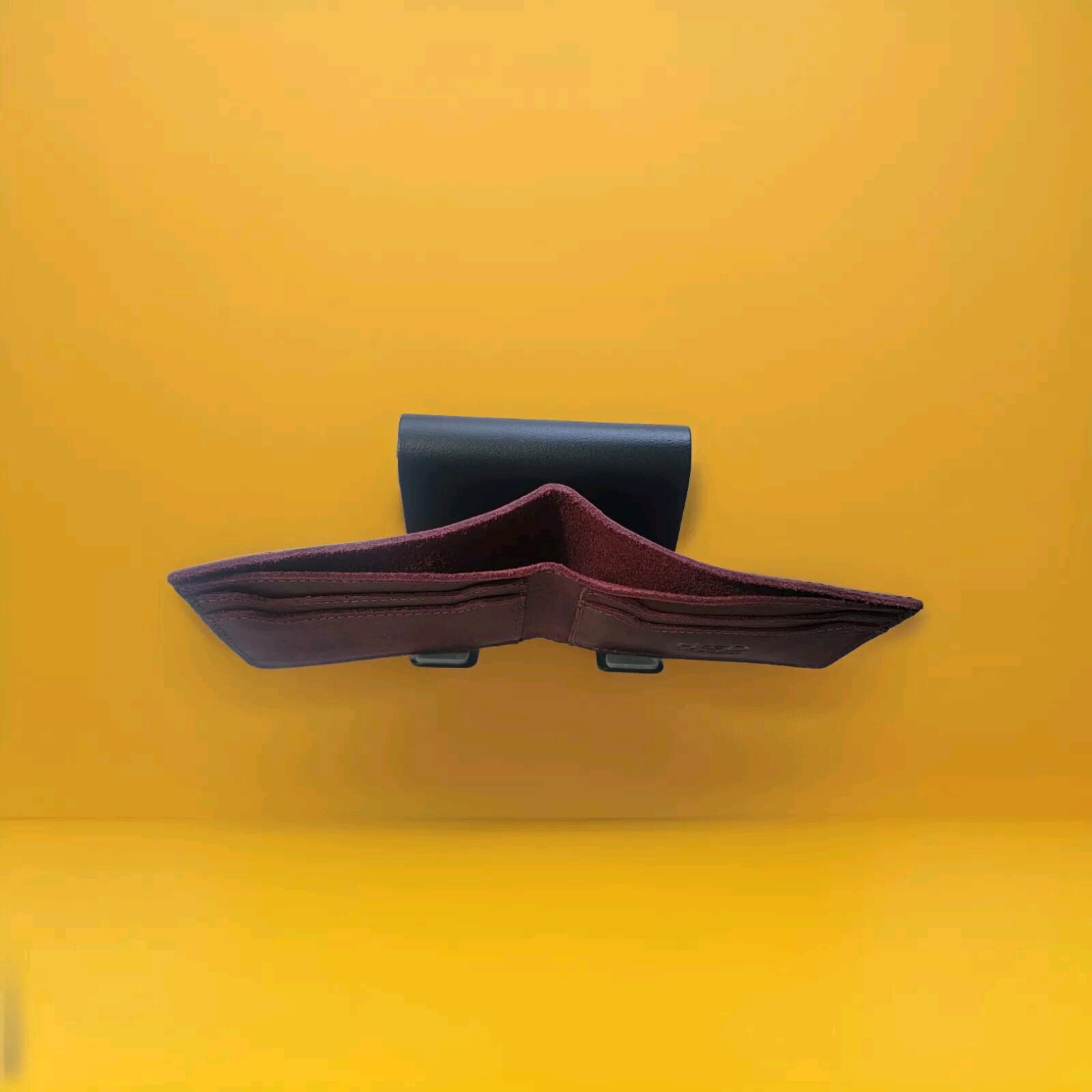 Hide And Drink Classic Wallet :Storage Case Multiple Card Slots , Color Sangria.