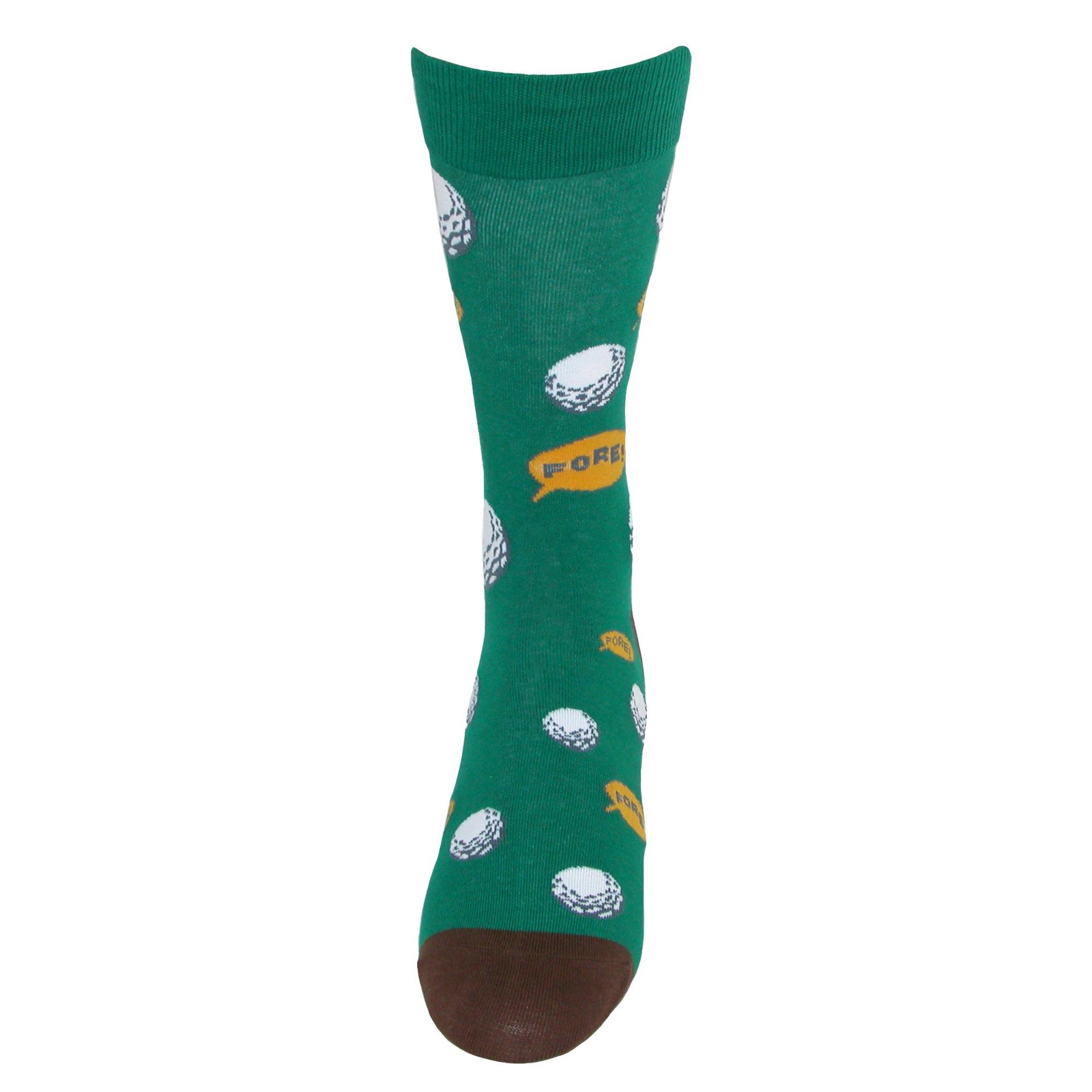 Fine Fit Men’s Golf Theme Dress Socks