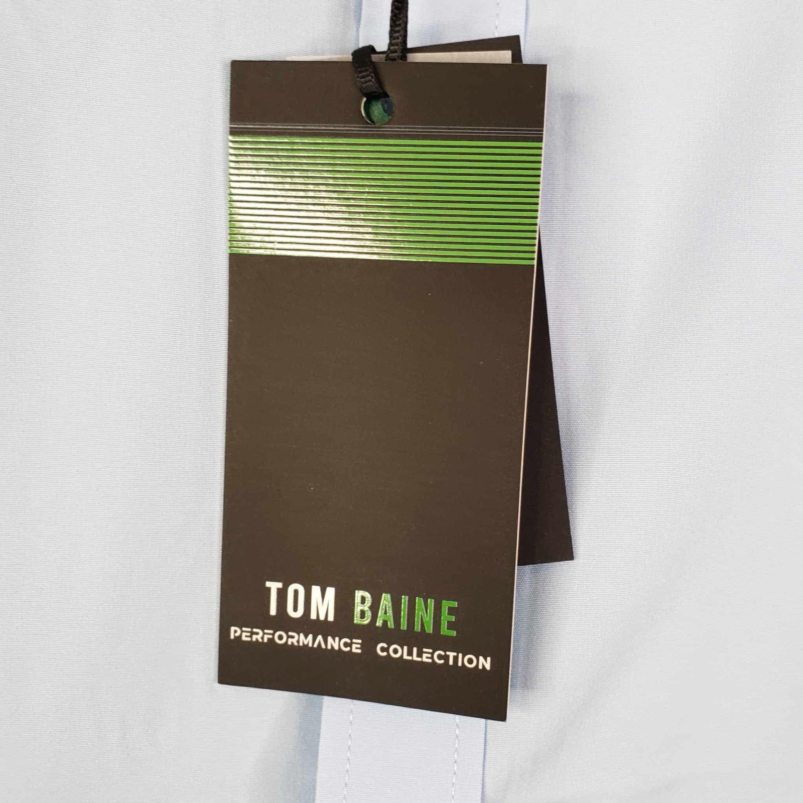 Tom Baine Shirt Button Up Men’s Size XXL Performance Long Sleeve Blue New