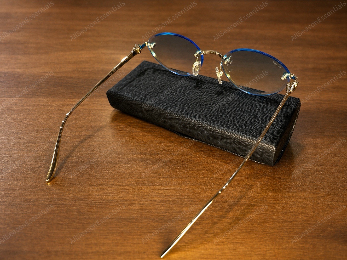 *** NEW *** Authentic Cartier Silver Panthère Classic 58MM Oval Sunglasses