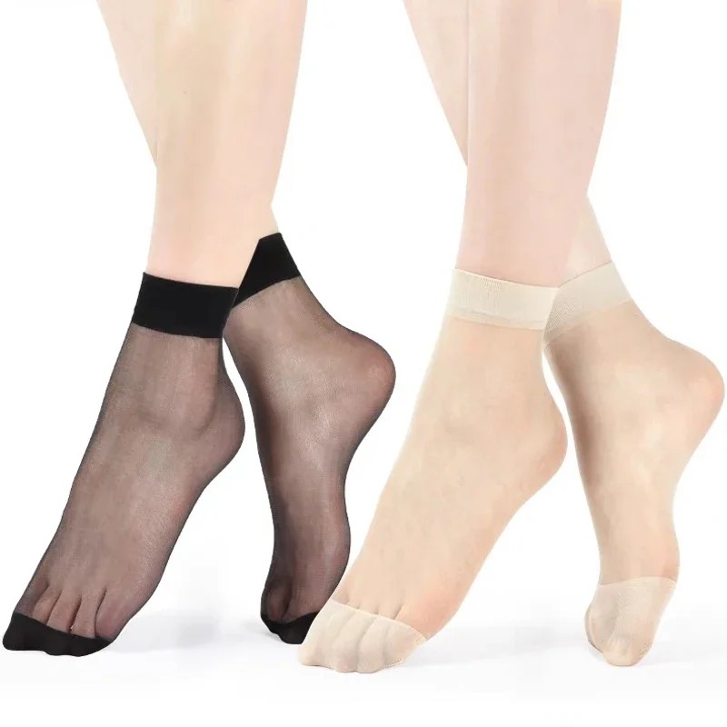 30Pairs Women Nylon Elastic Short Ankle Sheer Stockings Silk Short Socks Hot USA