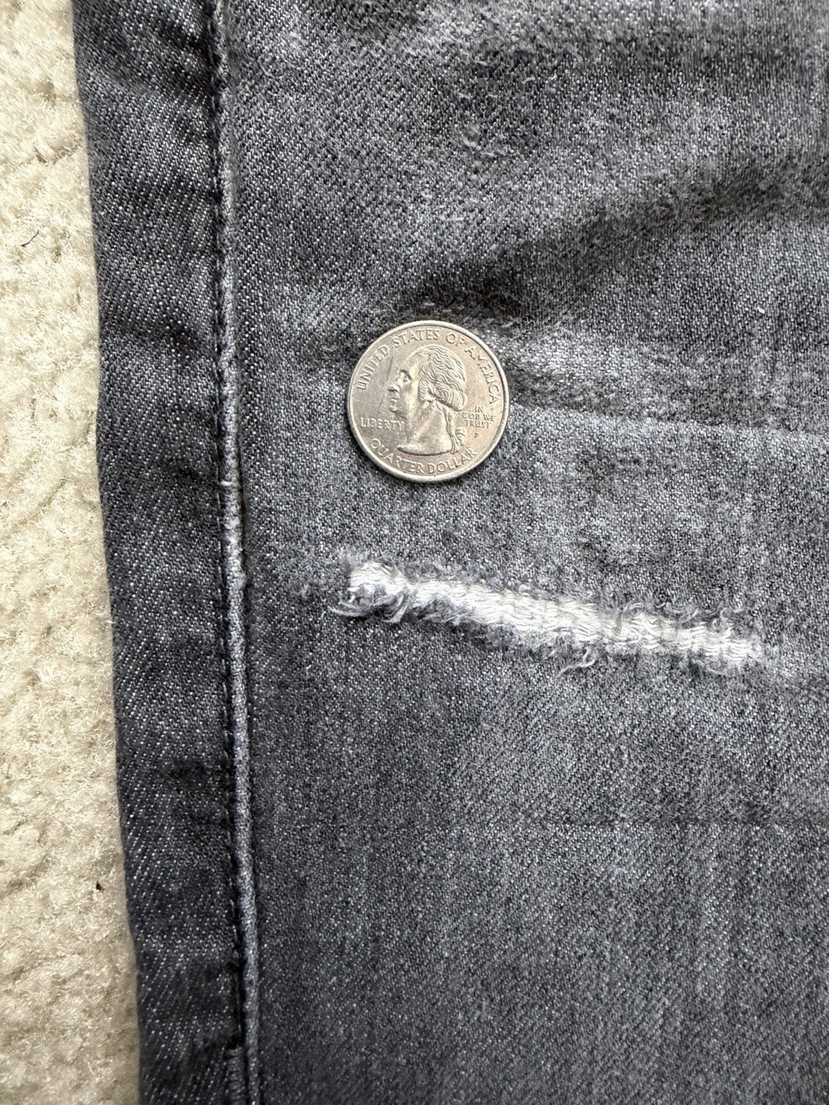 True Religion Mens 32 World Tour Section Ricky Seat 34 Denim Jeans Pants