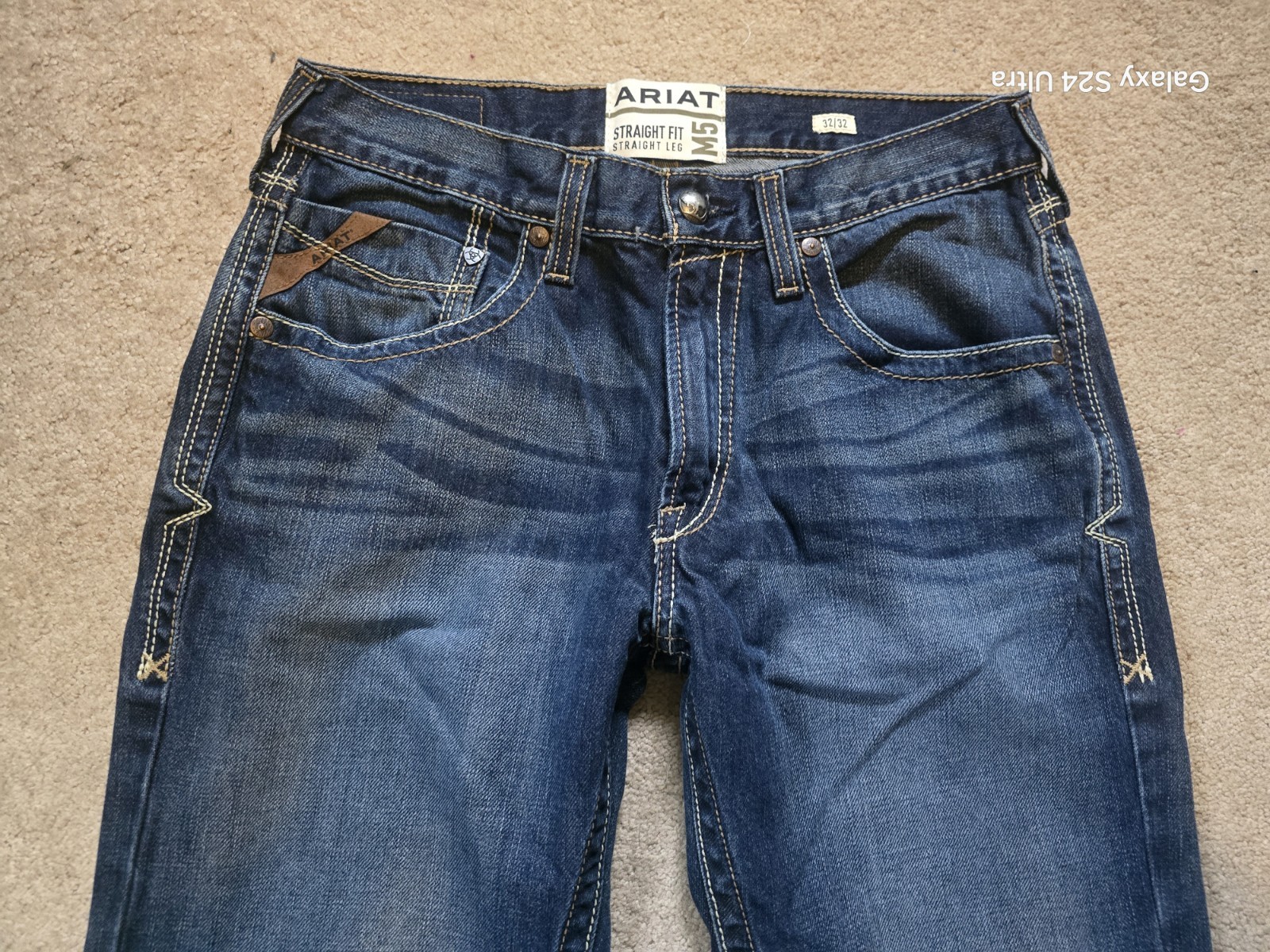 Ariat M5 Jeans Mens 32×32 Straight Leg Fit Denim