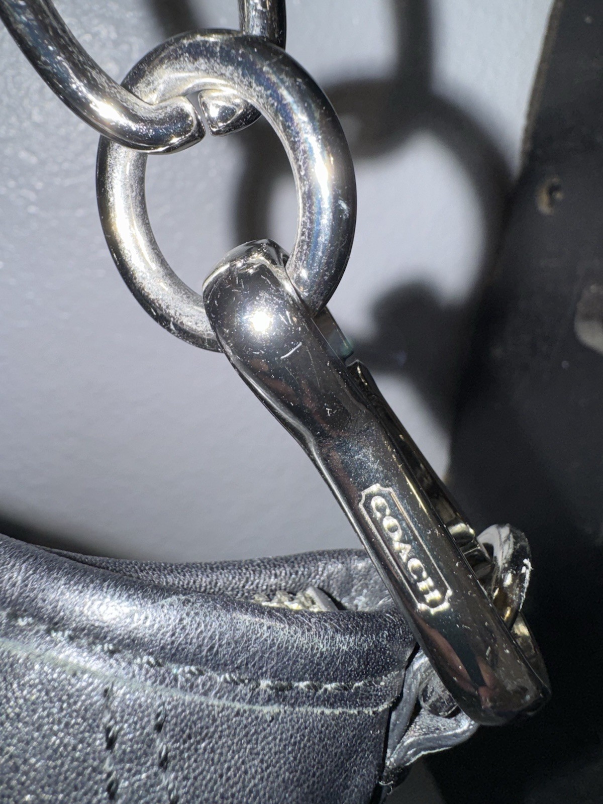 Coach Madison Embellished Leather Sophia Black Satchel Bag 16356