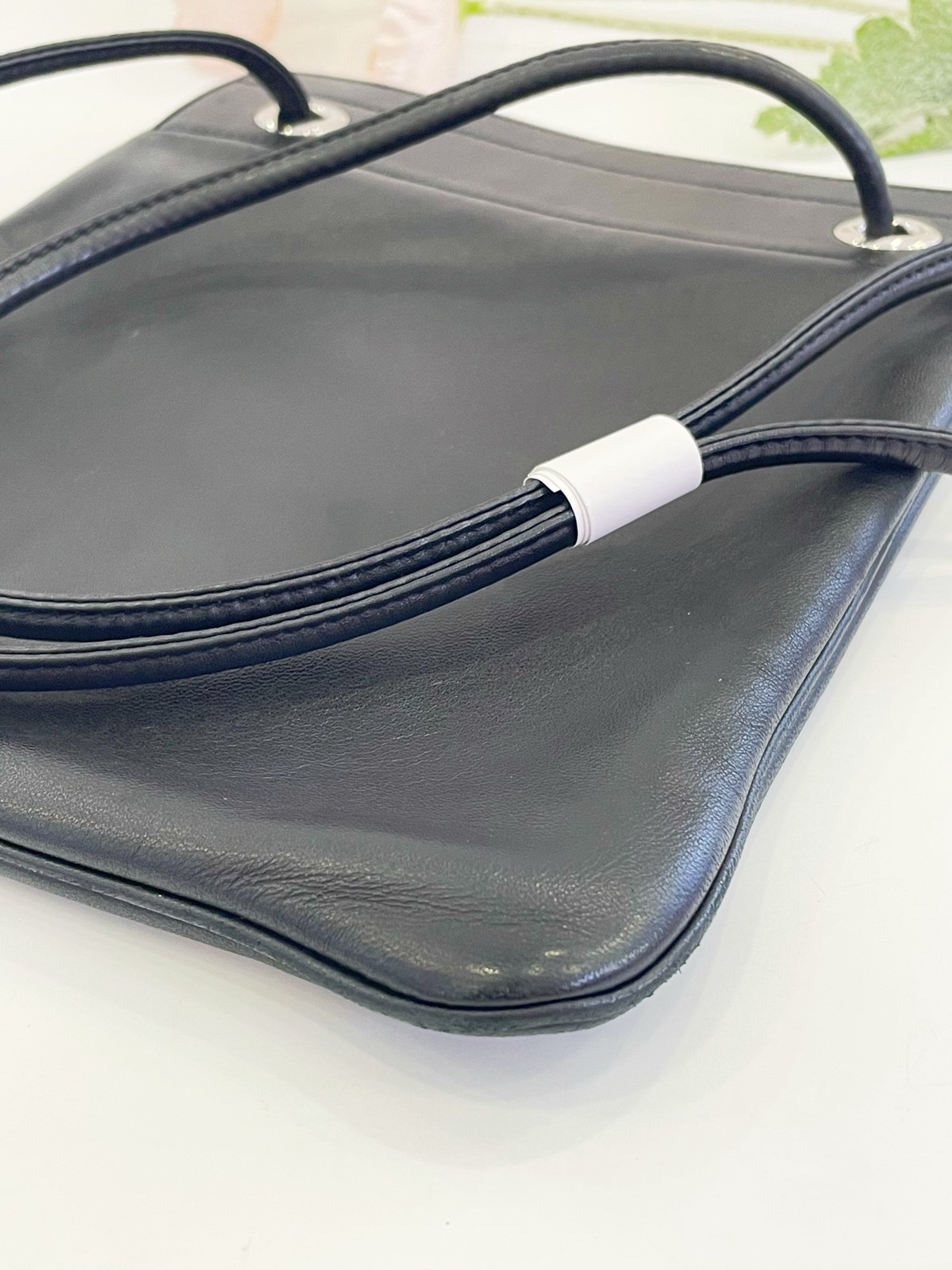 Hermes PHW Aline Shoulder Bag Leather Noir