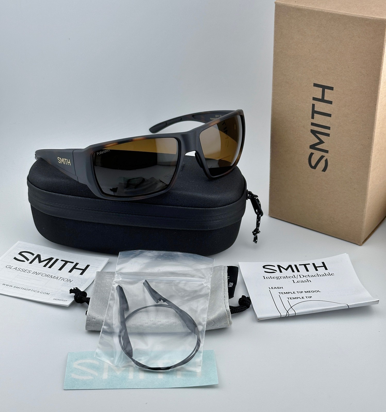 NEW Smith Guide’s Choice +2.00 Bifocal Sunglasses, Matte Havana, Polarized Brown