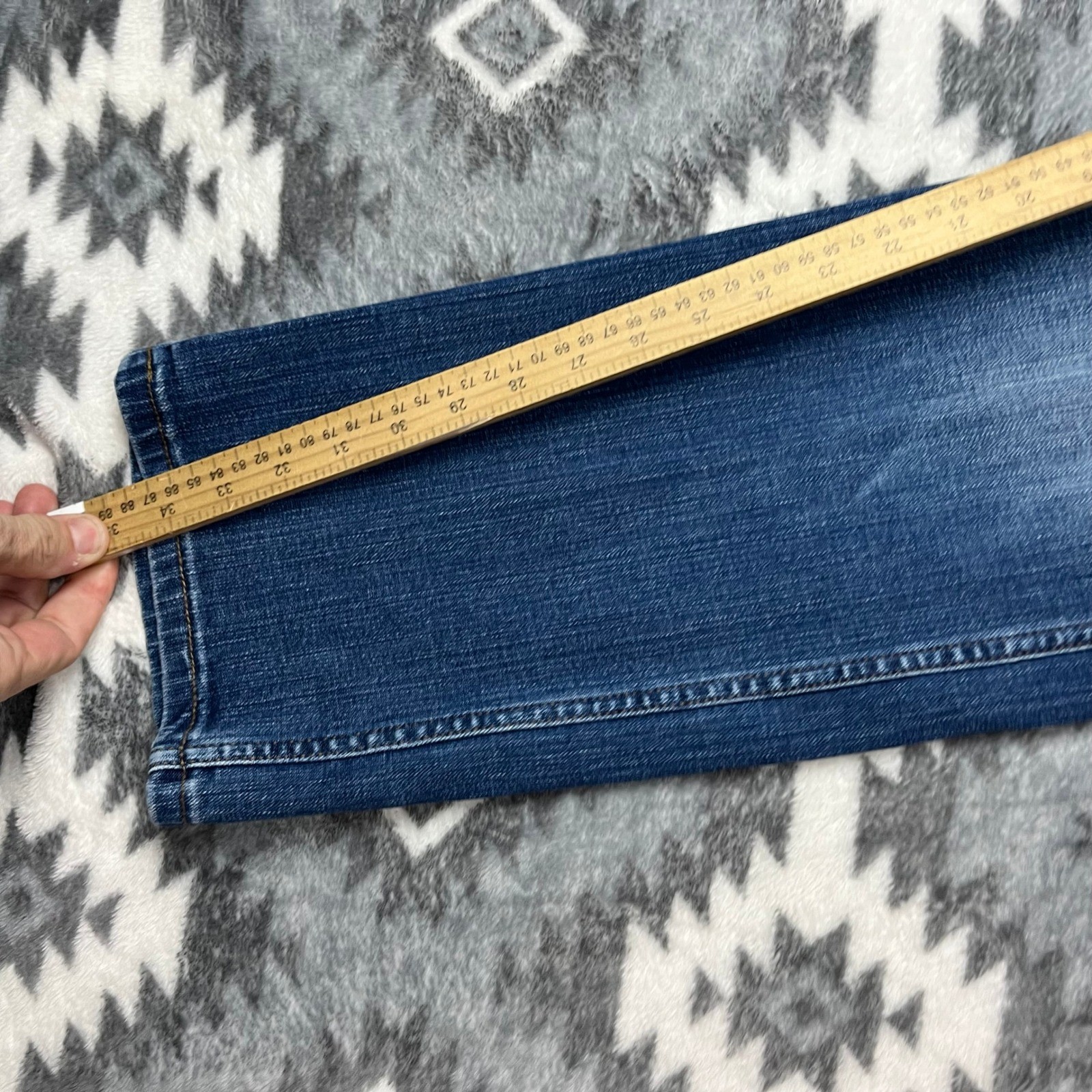 Wrangler Mens Retro Slim Straight Leg Jeans Blue Denim 34×34