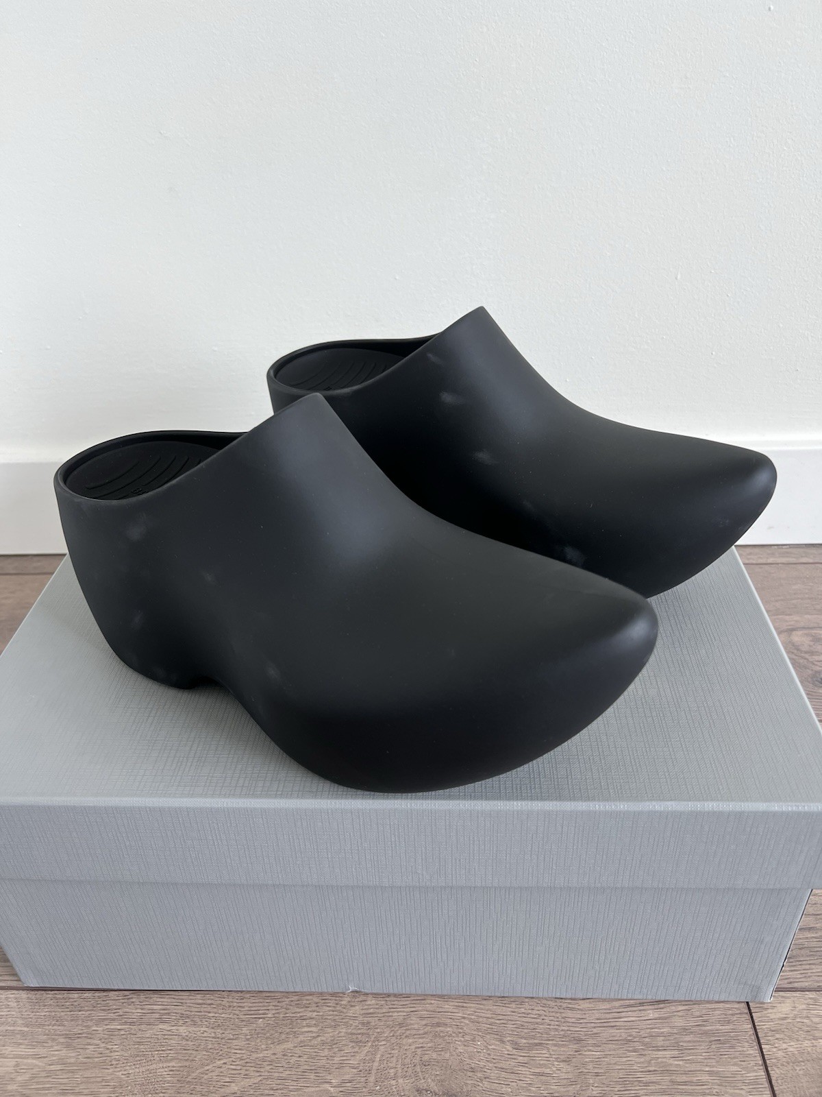 Balenciaga Rubber Technoclog Matte Black 40