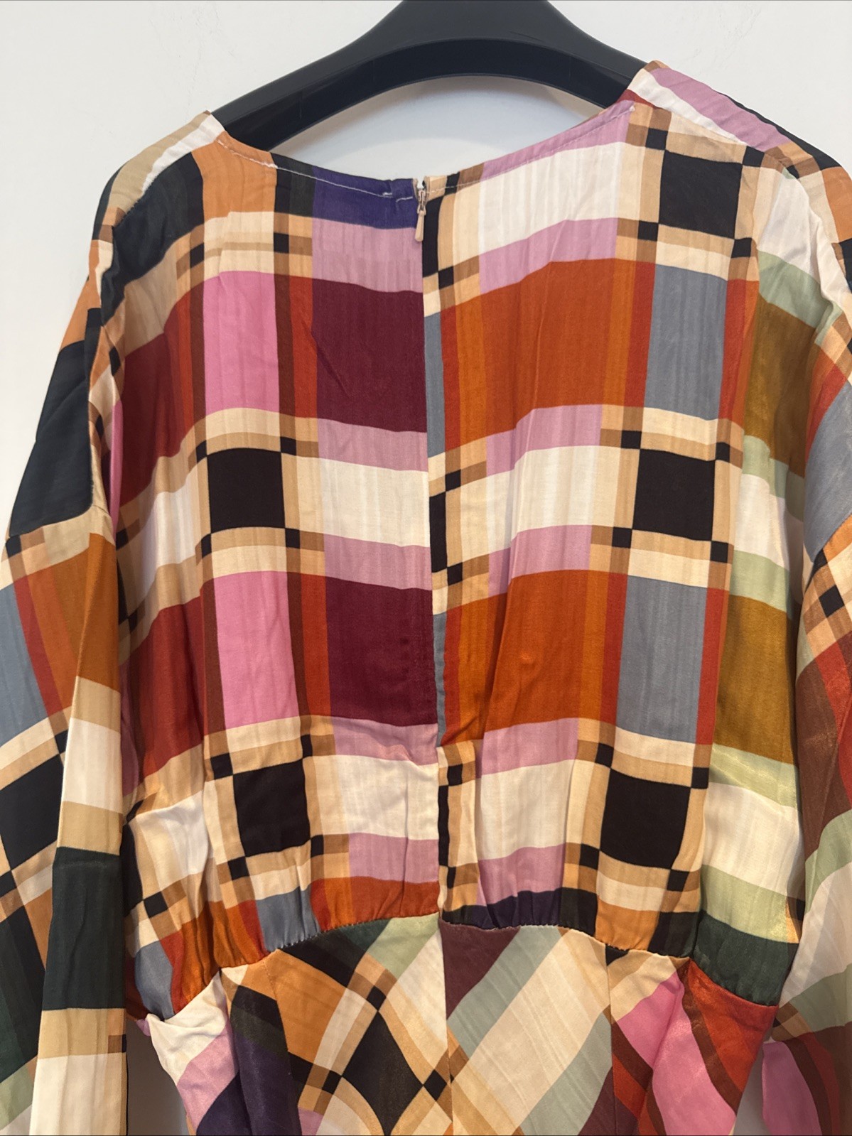 Never Fully Dressed Maxi Dress Size 8 Checked Pattern