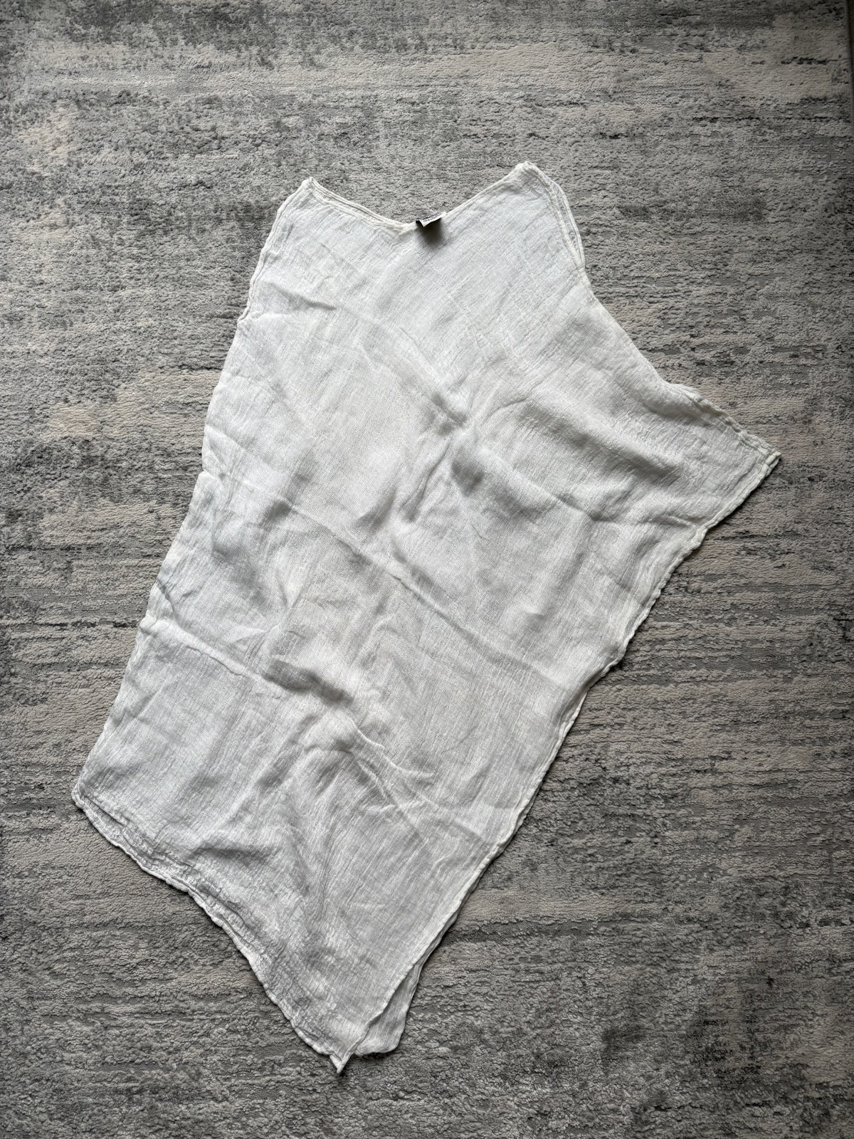 La Bottega di Brunella avant garde tank top tunic linen asymmetric