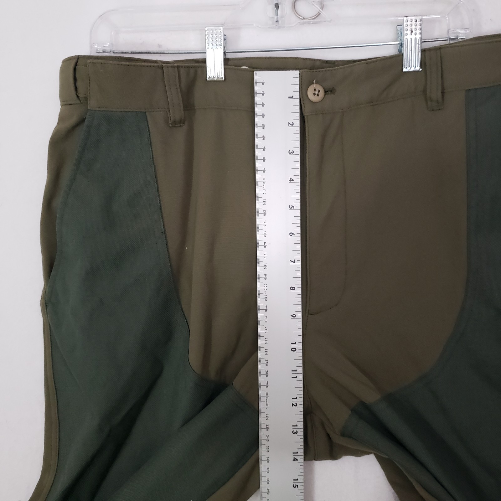 LL Bean Upland Briar Double Knee Brush Pants Men’s 38×31 Olive Green Nylon