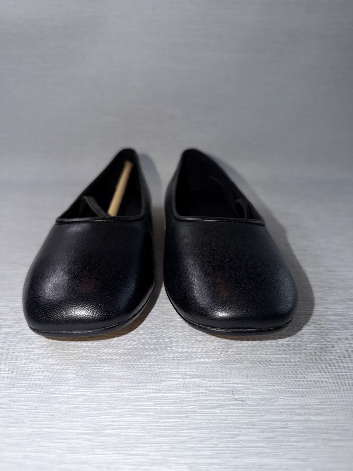 Everlane Black Leather Mary Jane Flats Square Toe Size 6.5 NWB