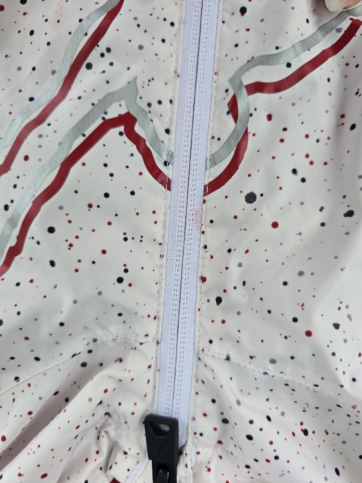 Jordan Full-Zip Hoodie Jacket Speckle Jumpman Youth Red White M 13
