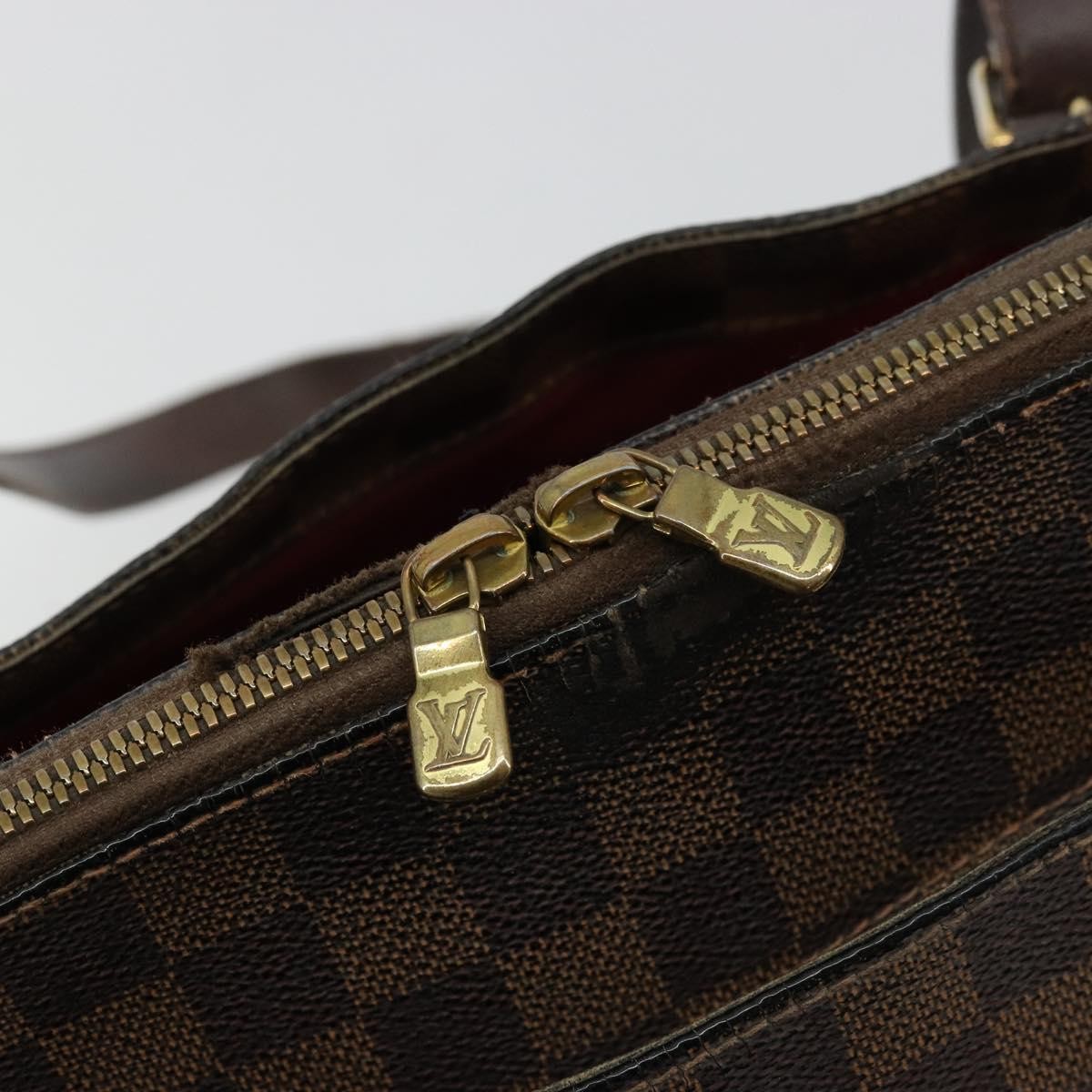 LOUIS VUITTON Damier Ebene Belem MM Hand Bag N51174 LV Auth BA12741