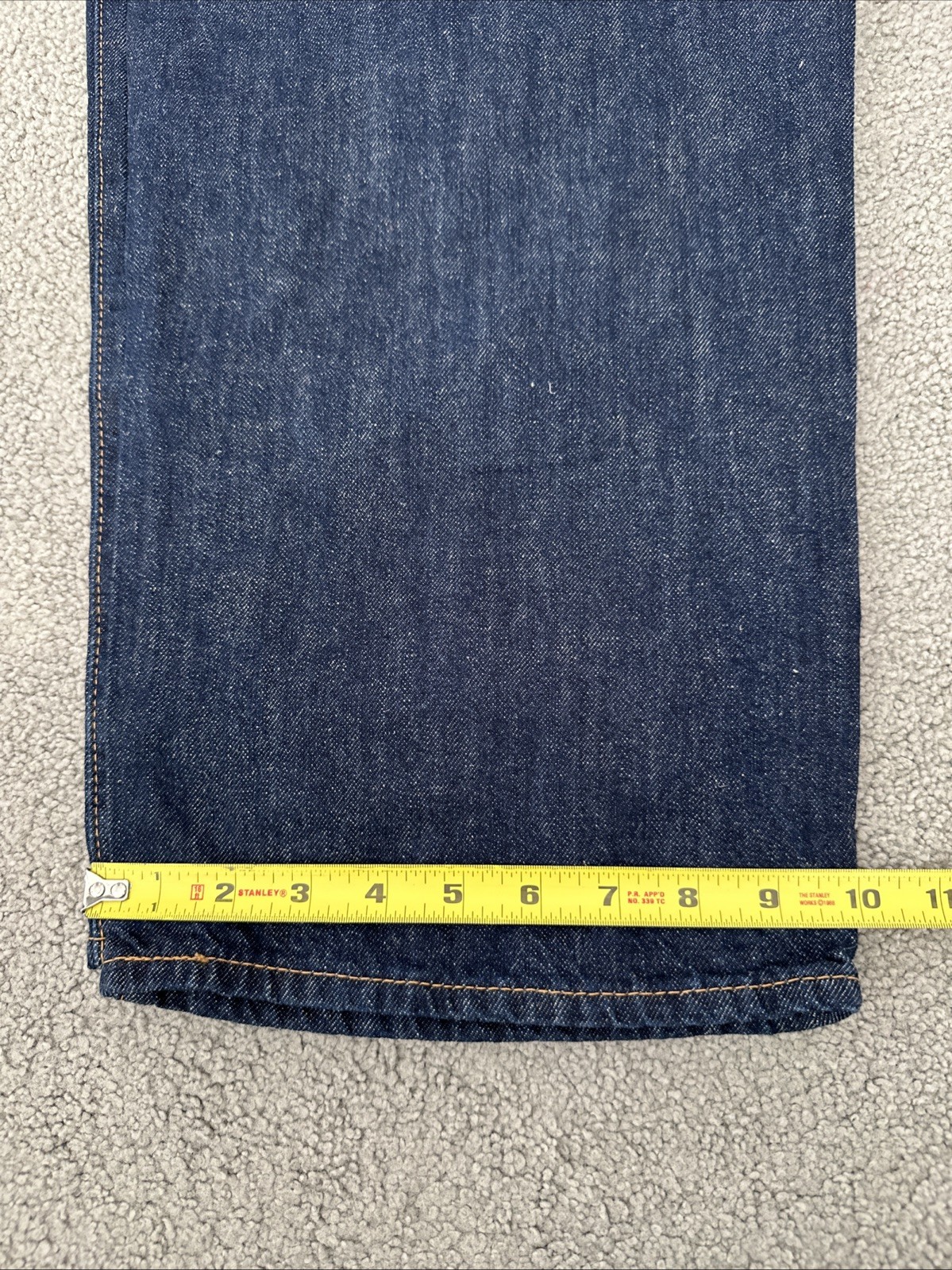 Levis 568 loose straight jeans Dark Blue Cotton Linen Jeans Men’s Sz 38Wx31L