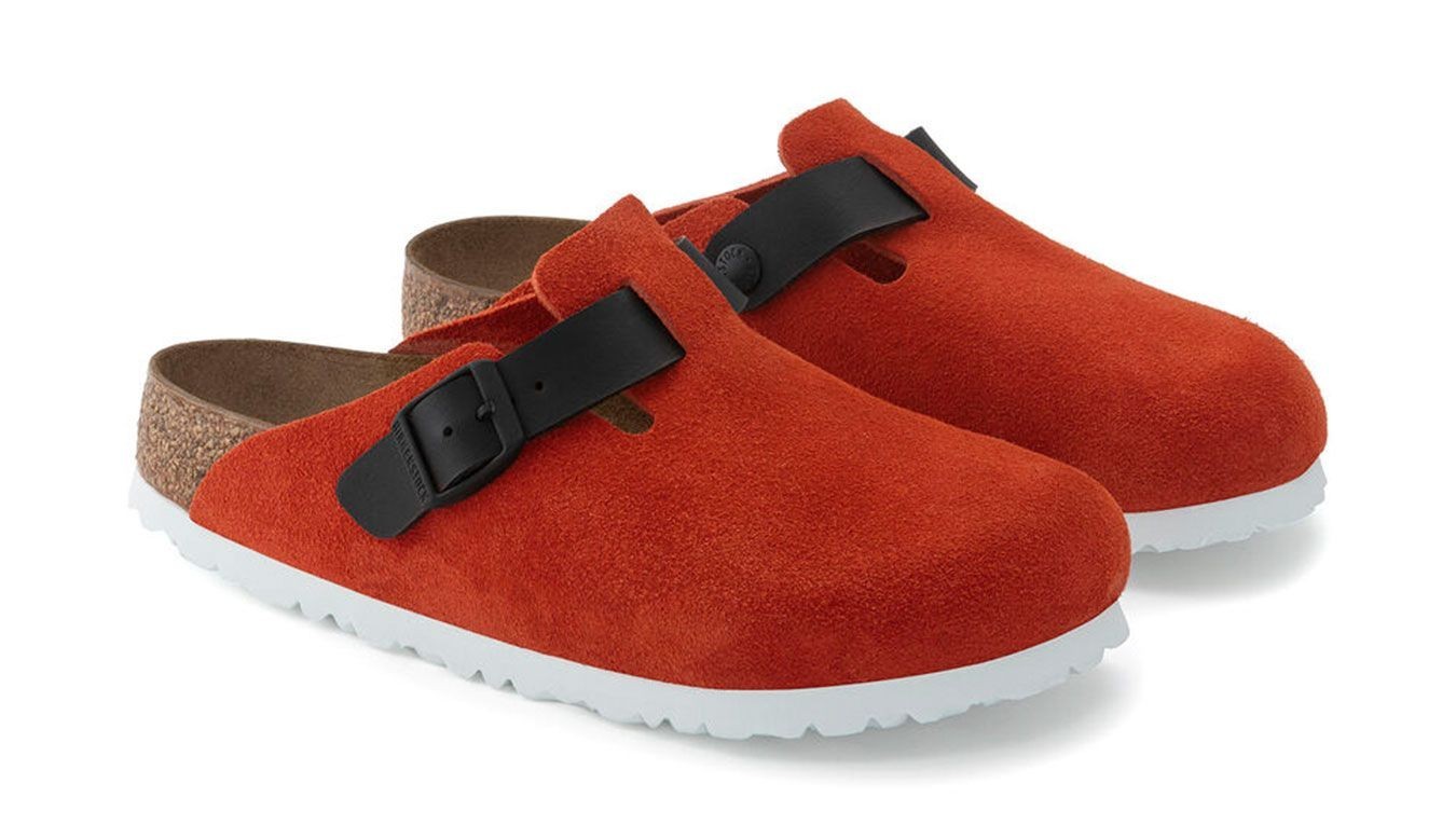 Birkenstock Boston x Concepts leather clogs red EU 37 US 6-6.5 medium/narrow