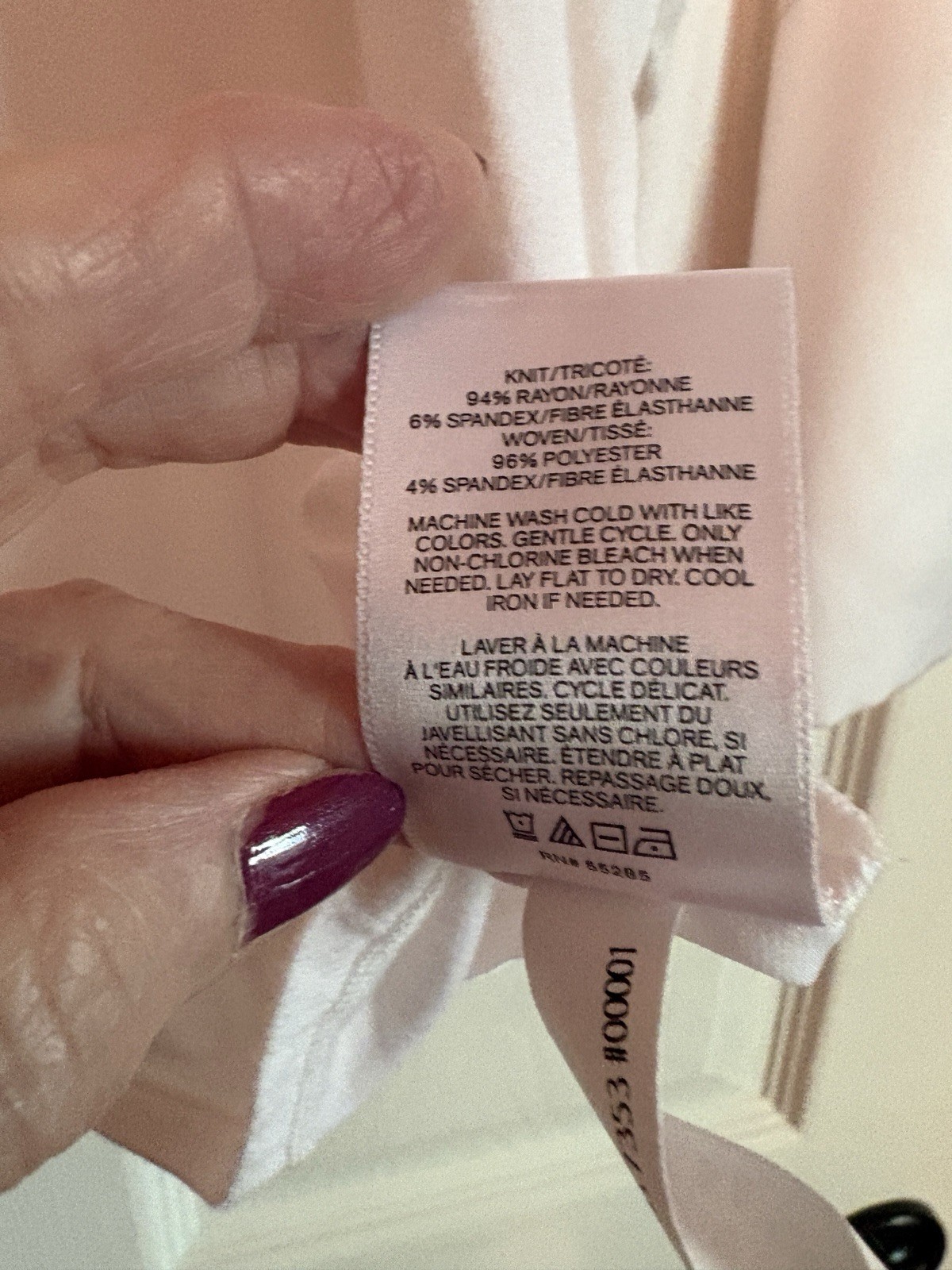 Express Off-White Flowy Top With Drapes Sleeves Size Med