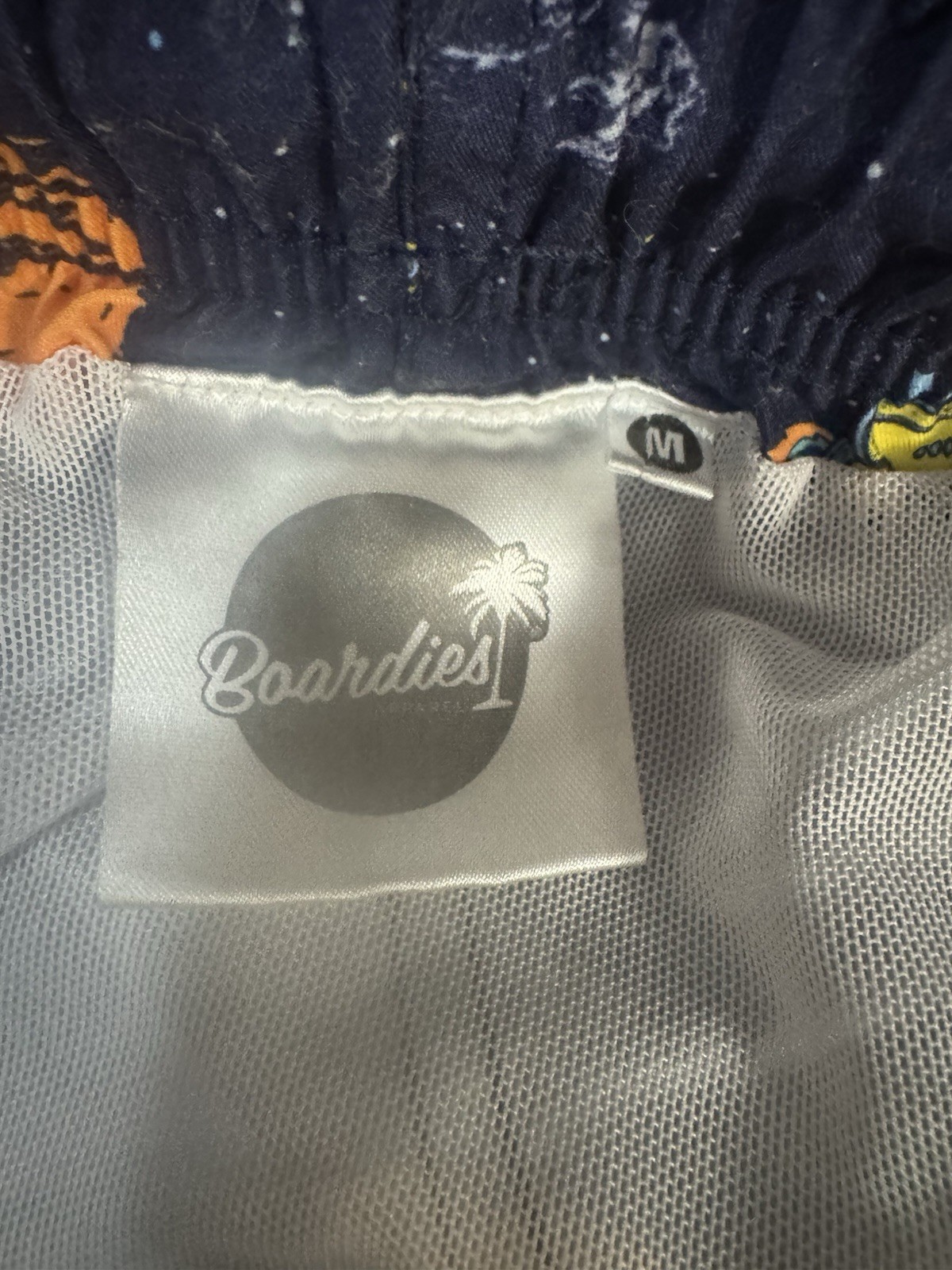 Boardies Apparel Rocket Navy Swim Trunks Size Medium stars Space