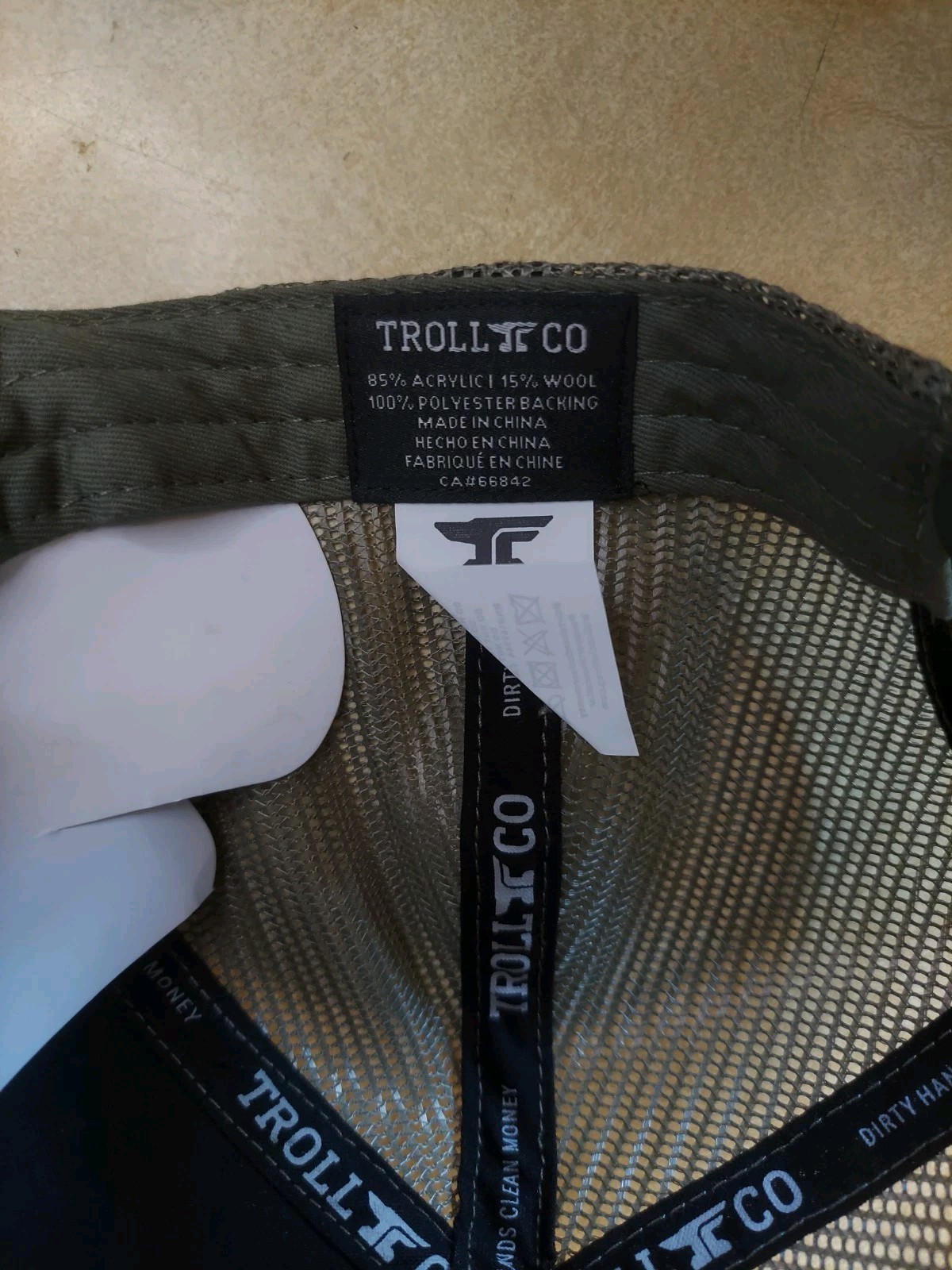 Dirty Hands Clean Money Troll Co Mesh Snapback Trucker Ball Cap