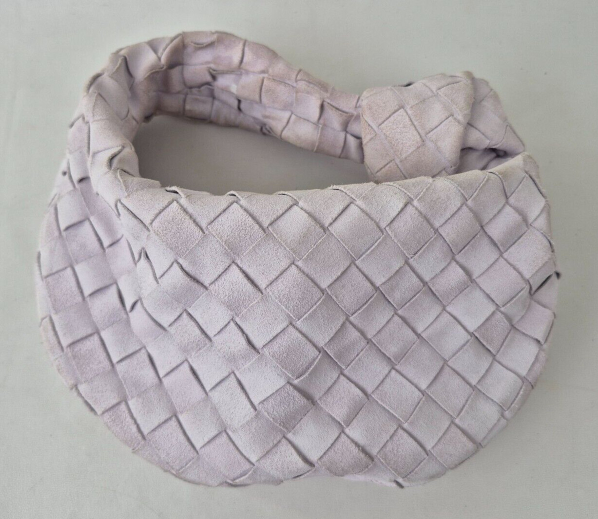 Bottega Veneta Mirth Washed Gold Mini Jodie Suede Leather Hobo Bag .
