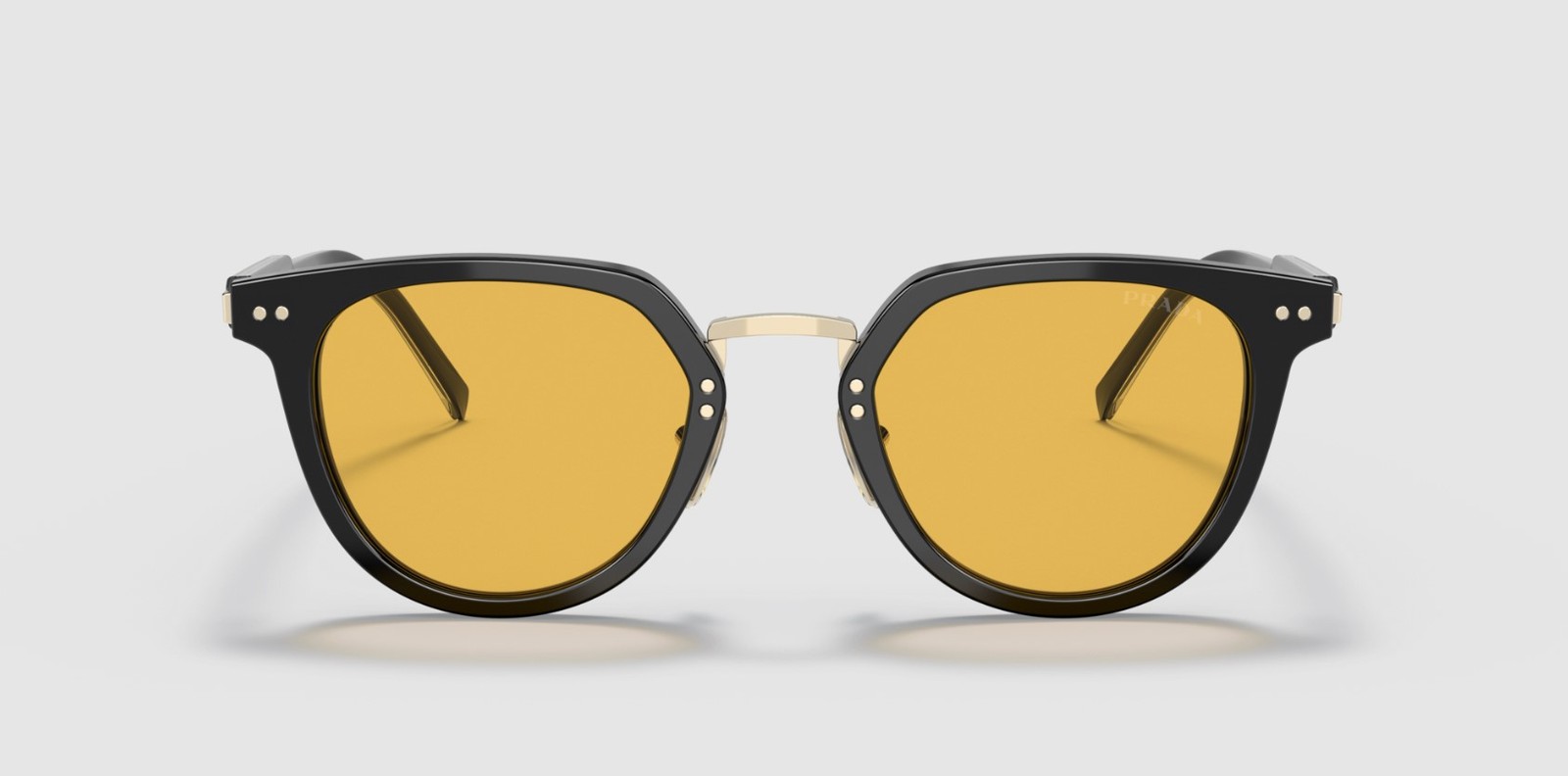 PRADA PR 17YS AAV07M Black Yellow Orange 49 mm Men’s Sunglasses