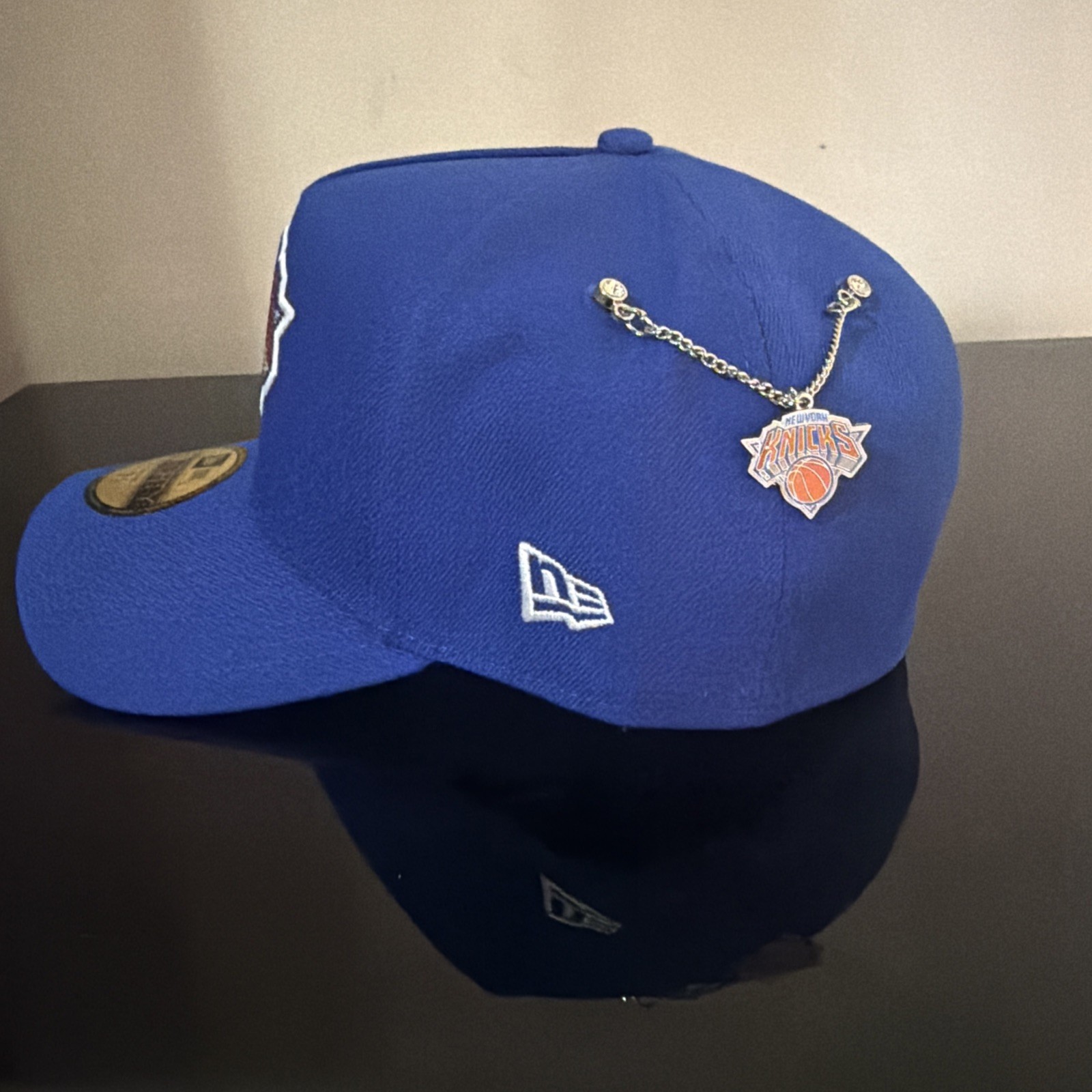 New Era NBA26 Draft New York Knicks Rhinestones Men’s Fitted Hat Blue 100% Auth