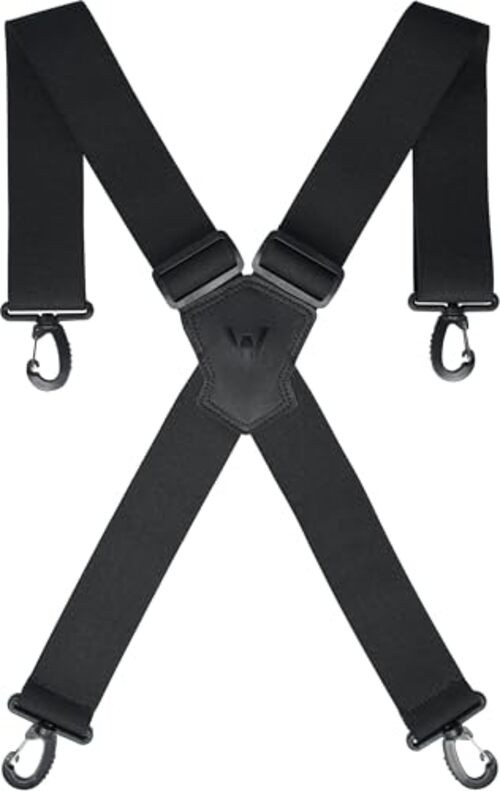 UltraLight Grip Suspenders, 2-Inch Wide Elastic Suspenders for Pants, Mens