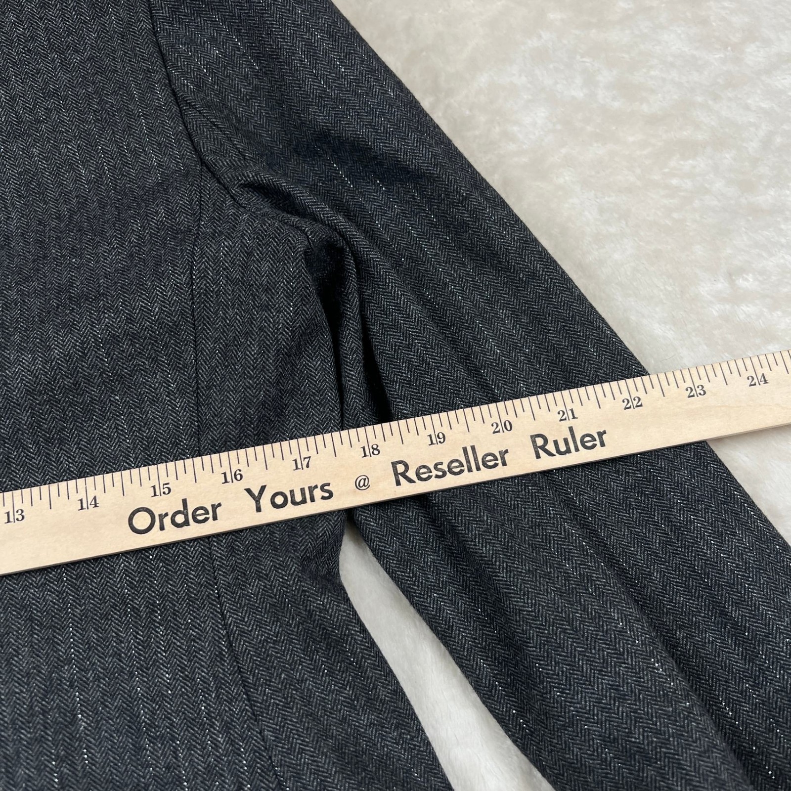 J.CREW Collection Mario Bellucci Blazer Womens 4 Tailored Herringbone Wool