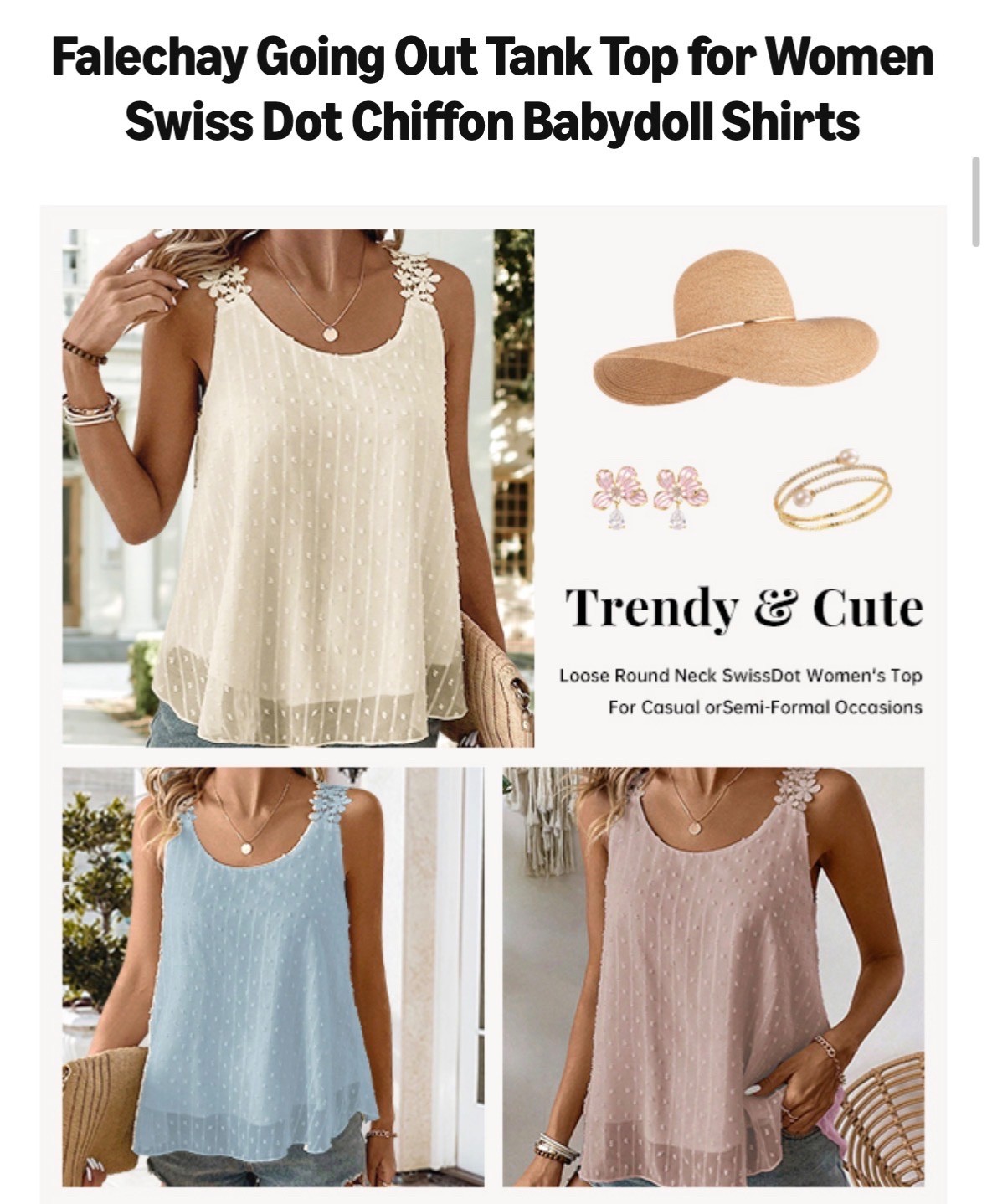 Womens Tank Tops Flowy Sleeveless Summer Boho Tank Top for Women New!