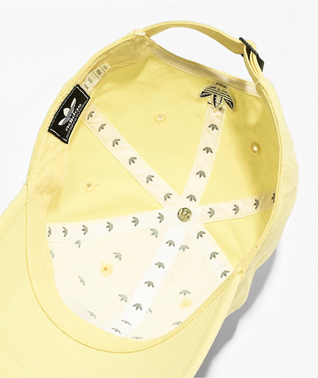 Adidas Originals Script Embroidery Strap-back Women’s Hat Yellow Black New