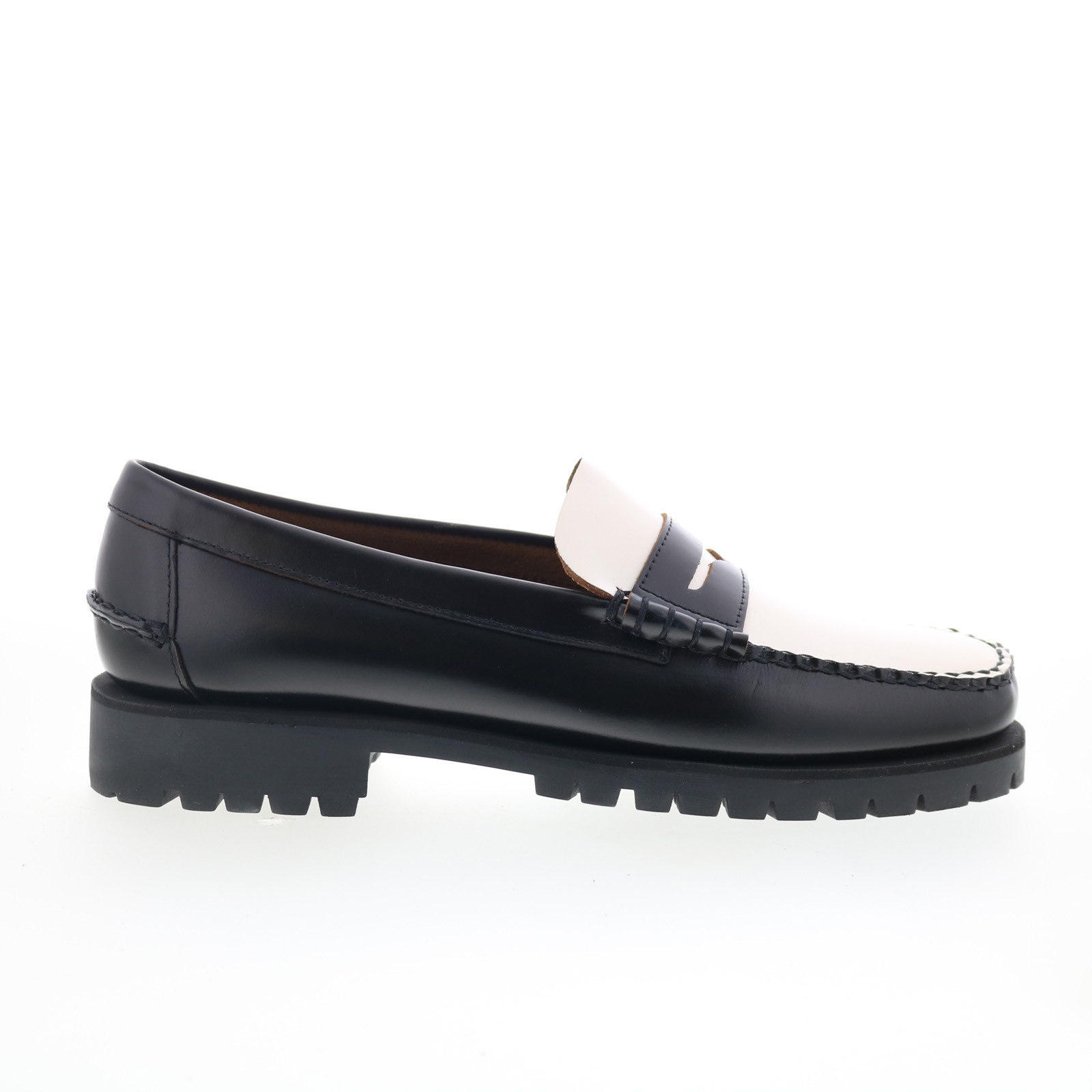 Sebago Dan Lug 7001HI0-987 Mens Black Loafers & Slip Ons Penny Shoes