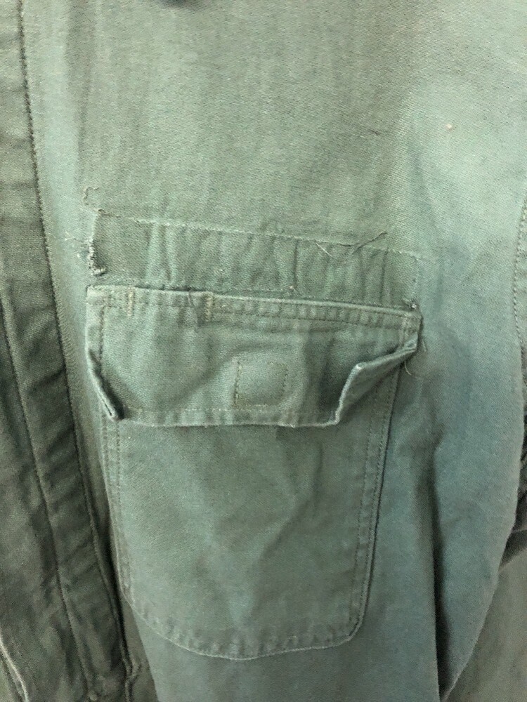 ONE PAIR OD Green Utility Coveralls Jumpsuit Medium Good Condition