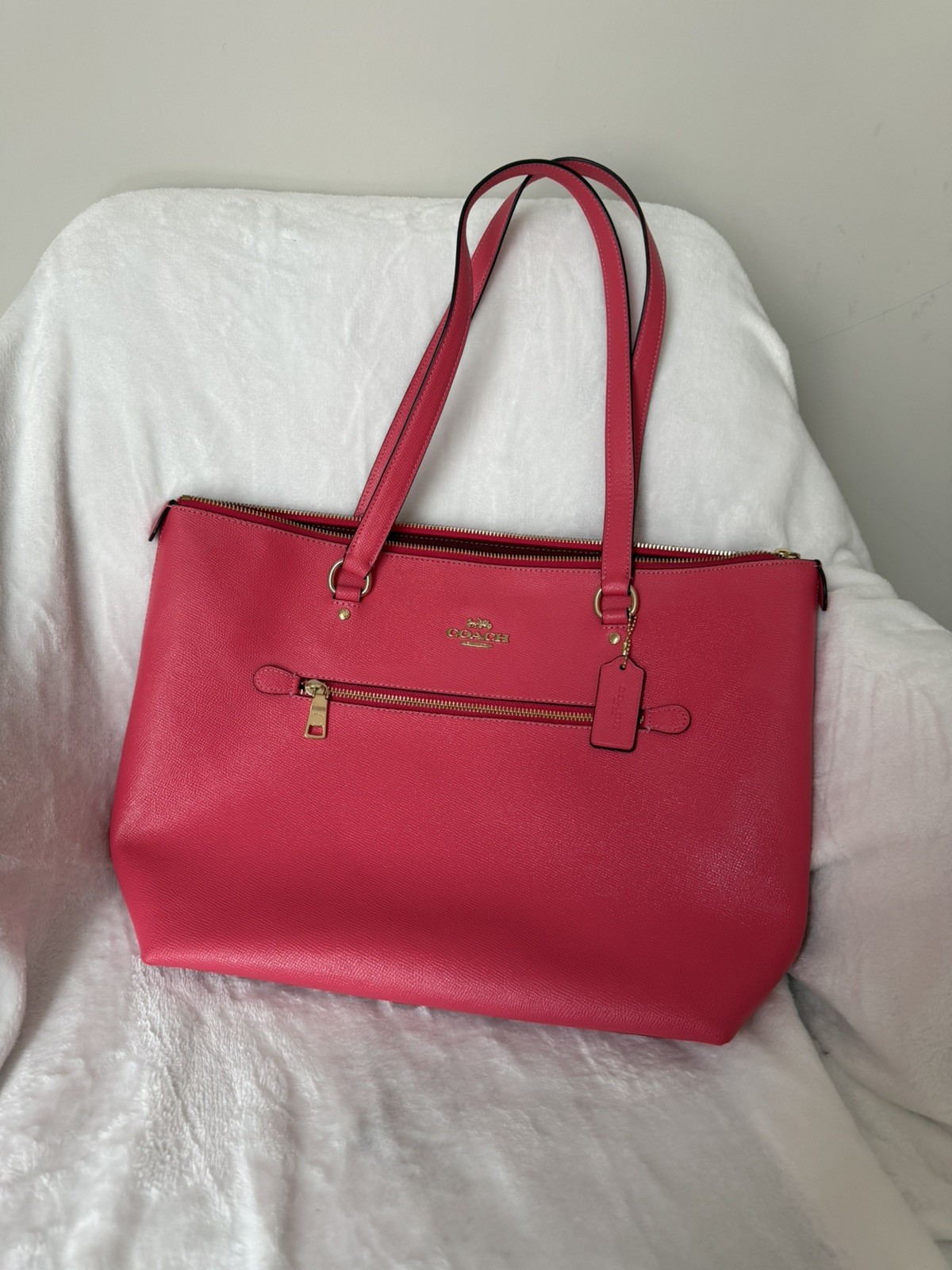 COACH F79608 Gallery Tote Bag PVC Ladies Used
