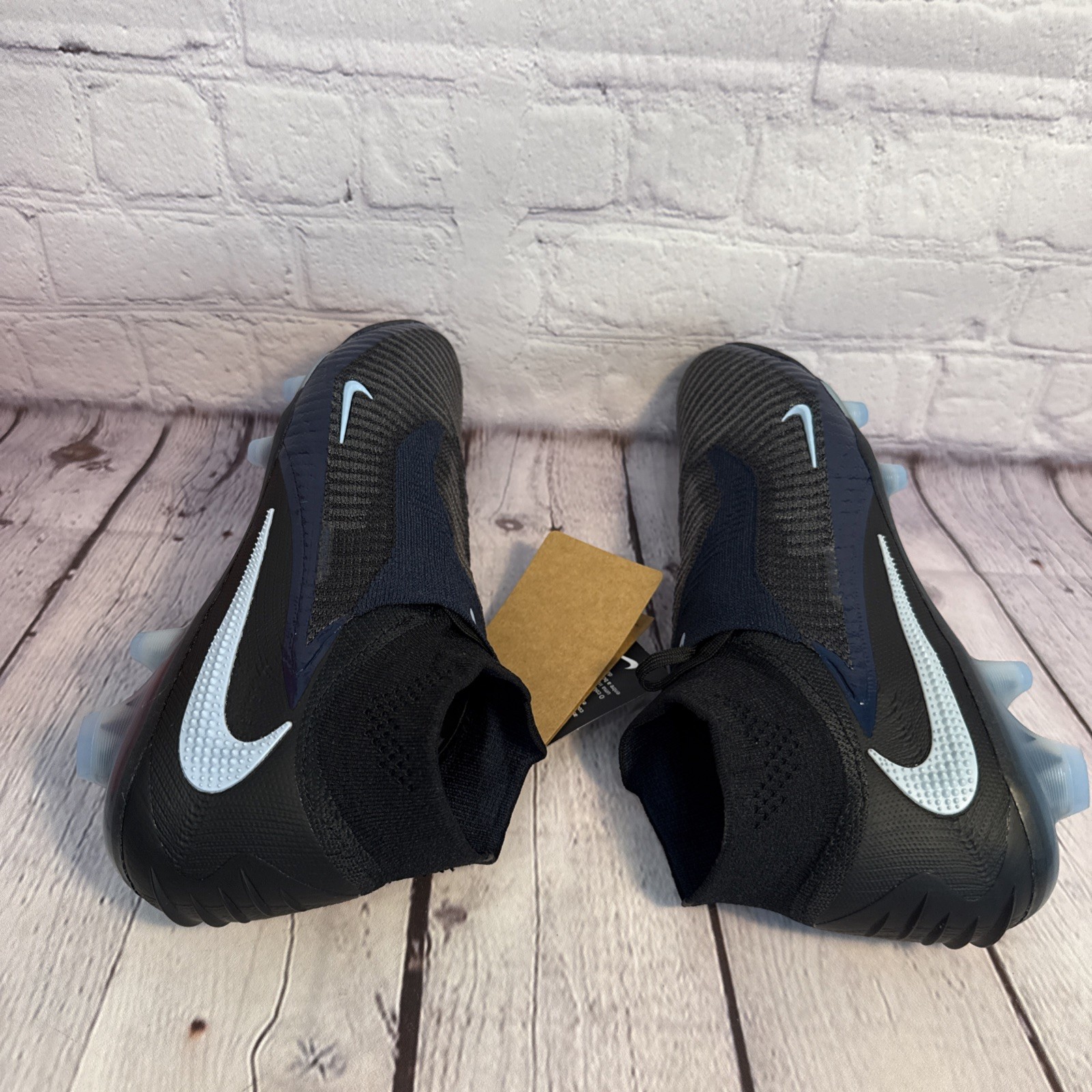 Nike Phantom 6 High Elite FG Black Ice Blue Soccer Cleats Men’s Size 9 NEW