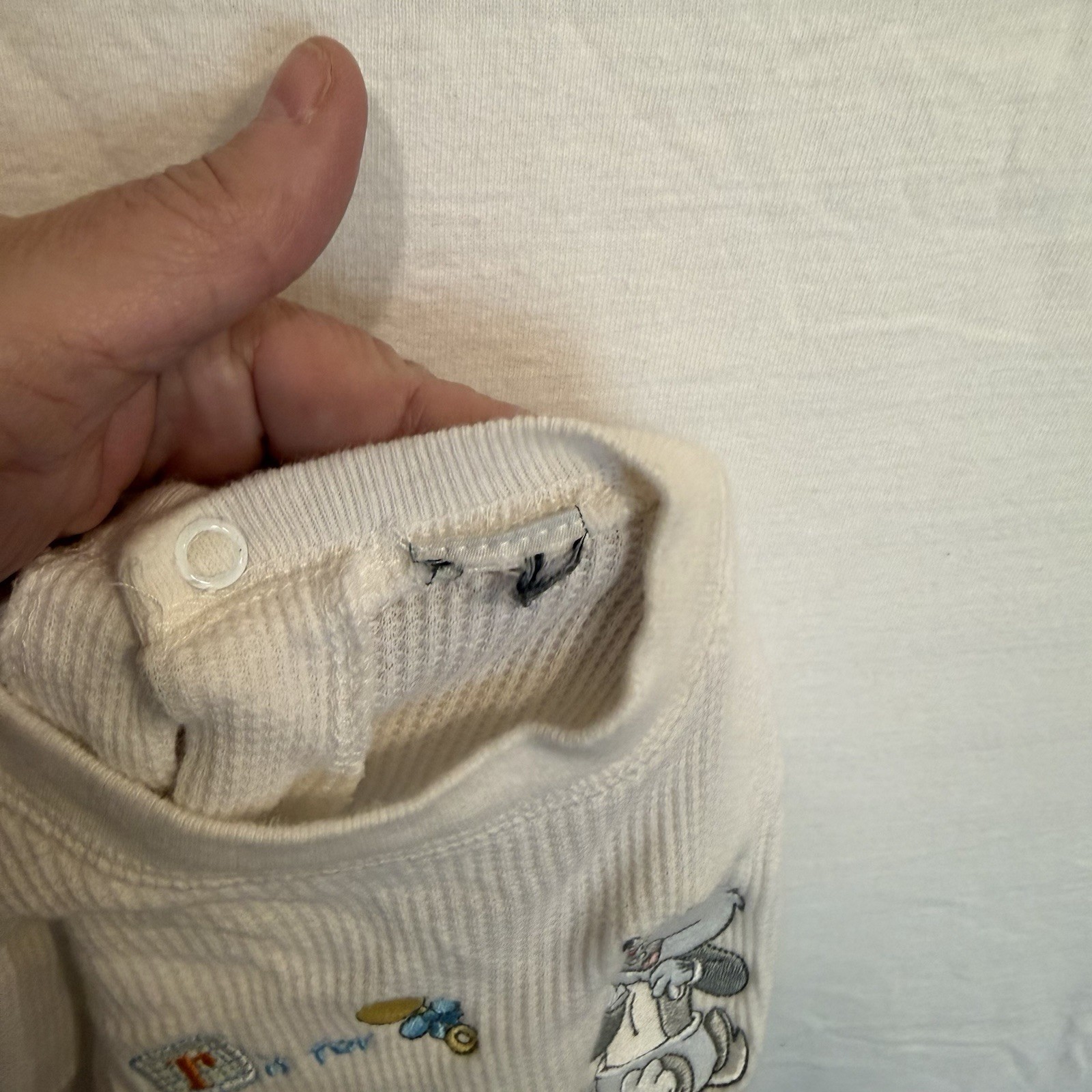 Vintage Bugs Bunny Baby Sleeper Play Outfit Snap No Tags Looney Tunes