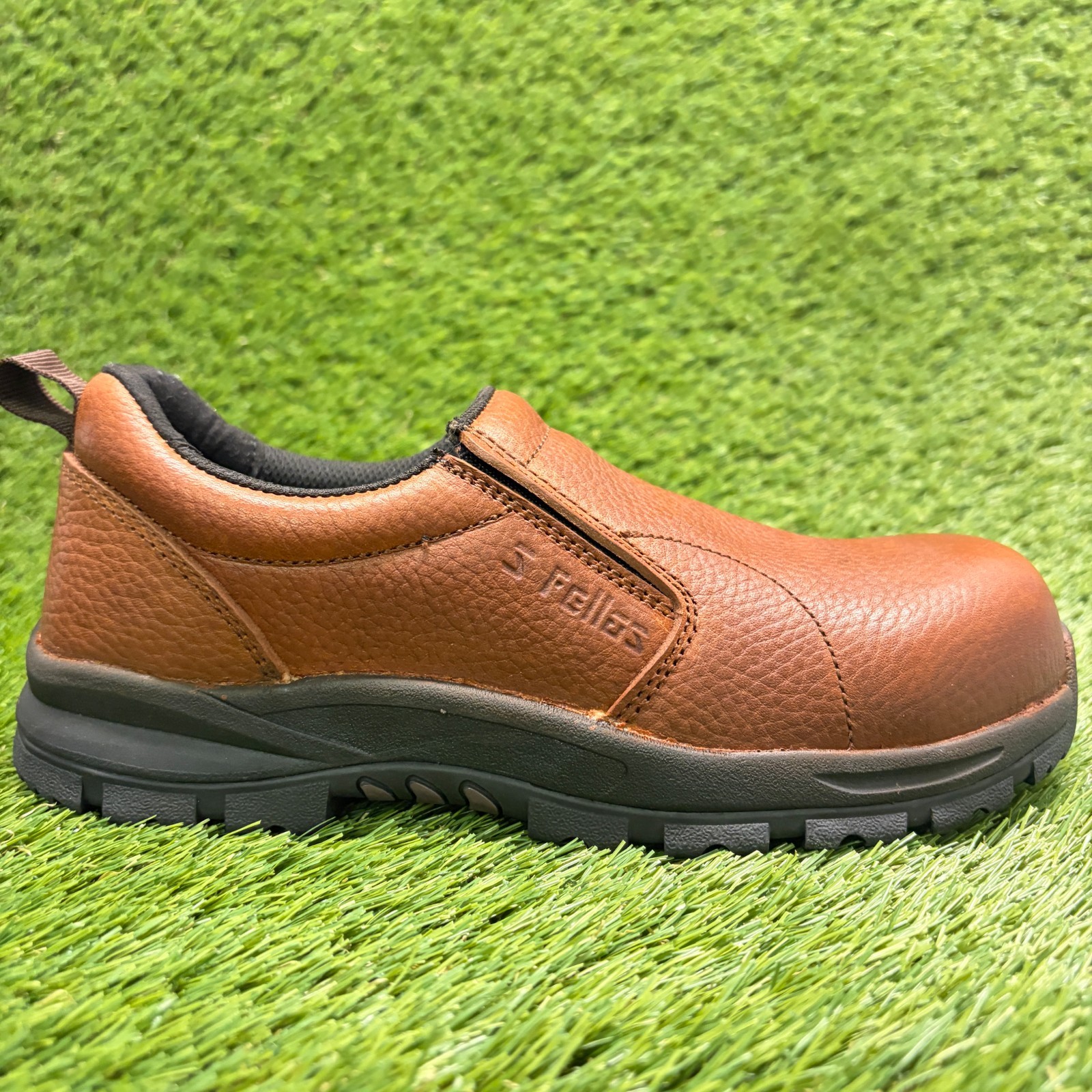 S Fellas by Genuine Grip Bearcat Womens Size 8 Brown Composite Toe Safety Shoes
