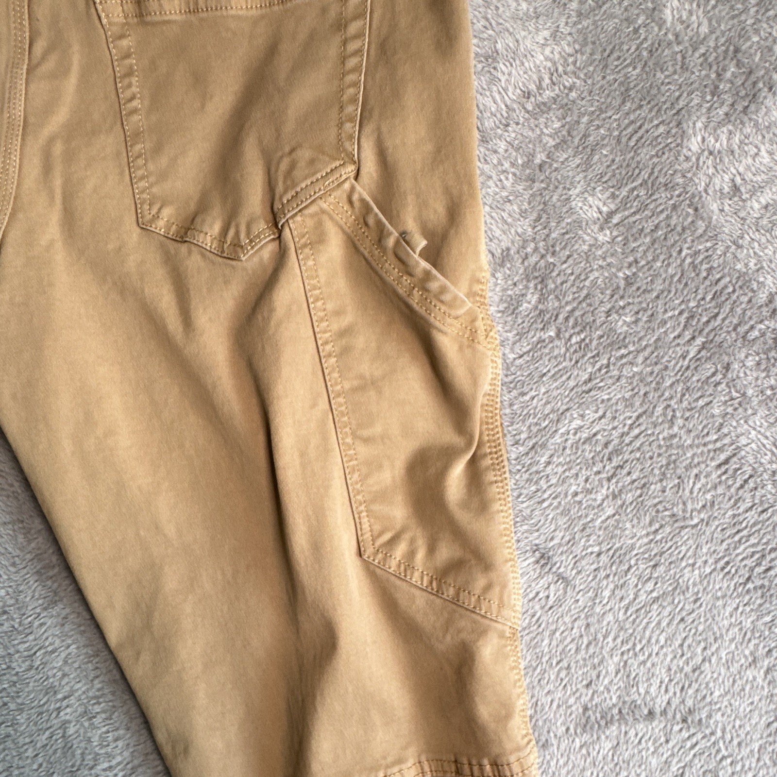Weatherproof Vintage Beige Straight Fit Cotton Twill Cargo Pants Men’s 30