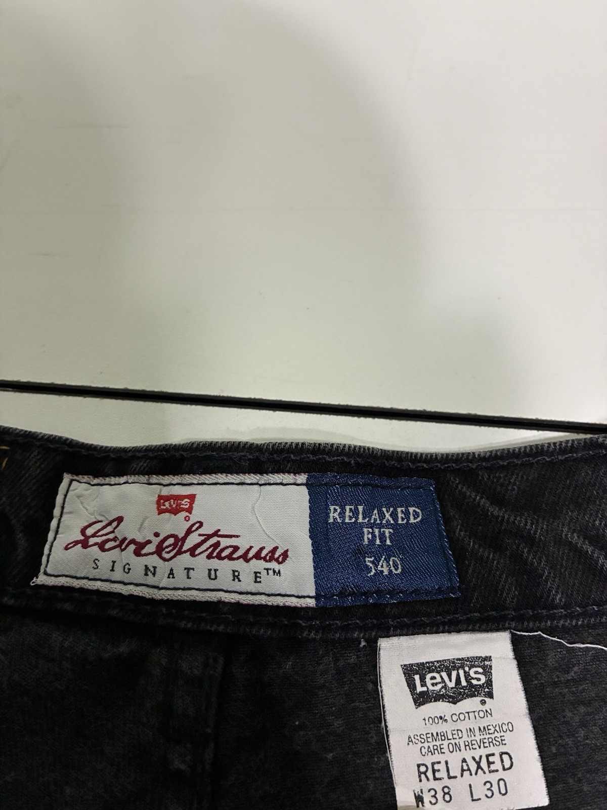 Levi’s 540 Jeans 38×30 Black Relaxed Fit Signature Series Denim Skater Baggy 90s
