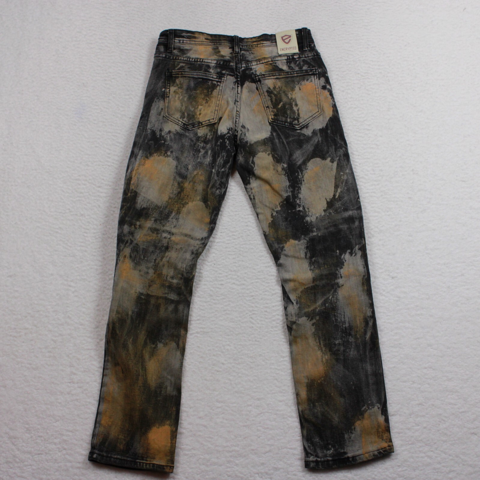 ENCRYPTED Women’s Moto Jeans Size 12 Acid Wash